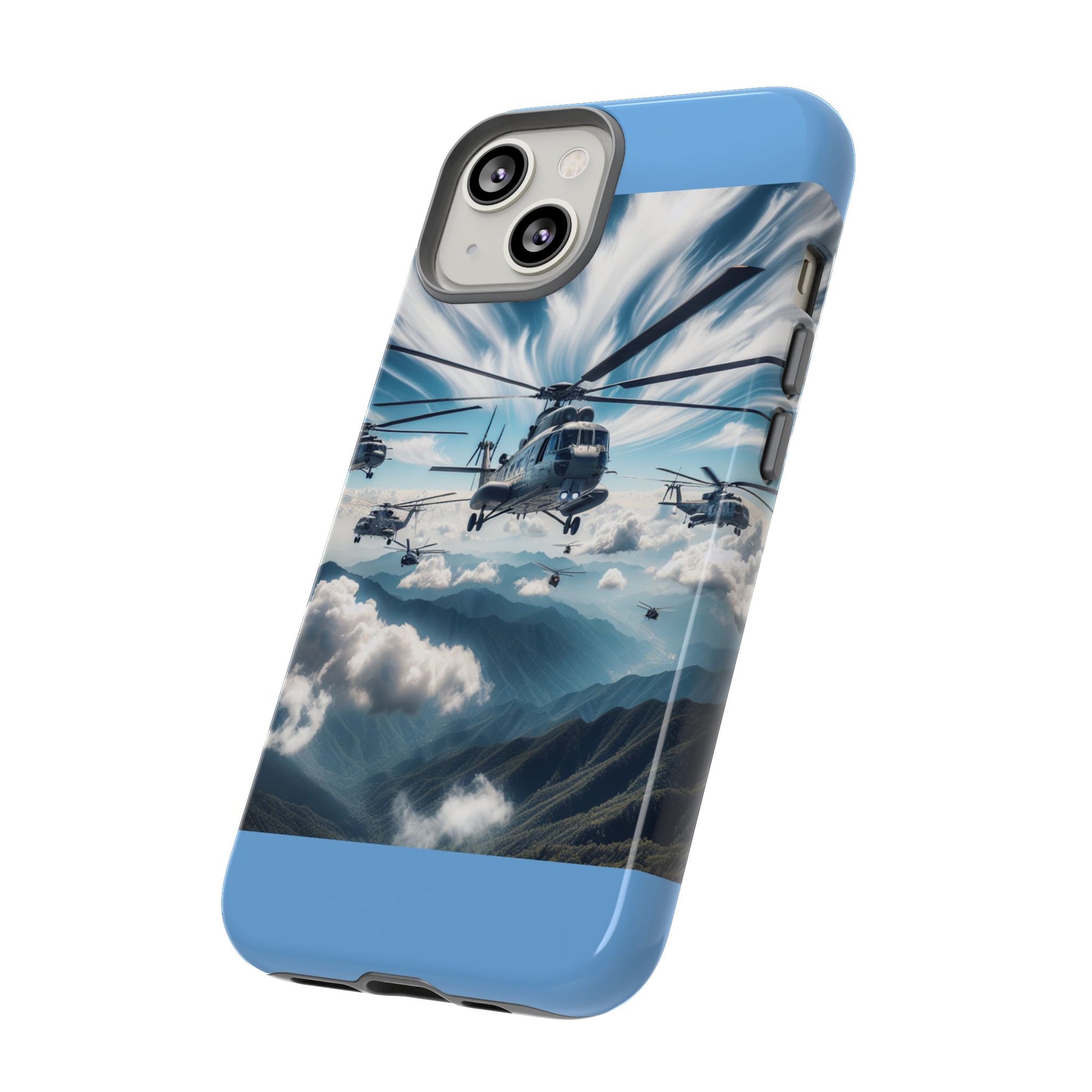 Tough Cases - Helicopter Design Phone Case, Military Style Cover, Unique Gift for Aviation Lovers, Durable Phone Protector, Hobbyist [...]