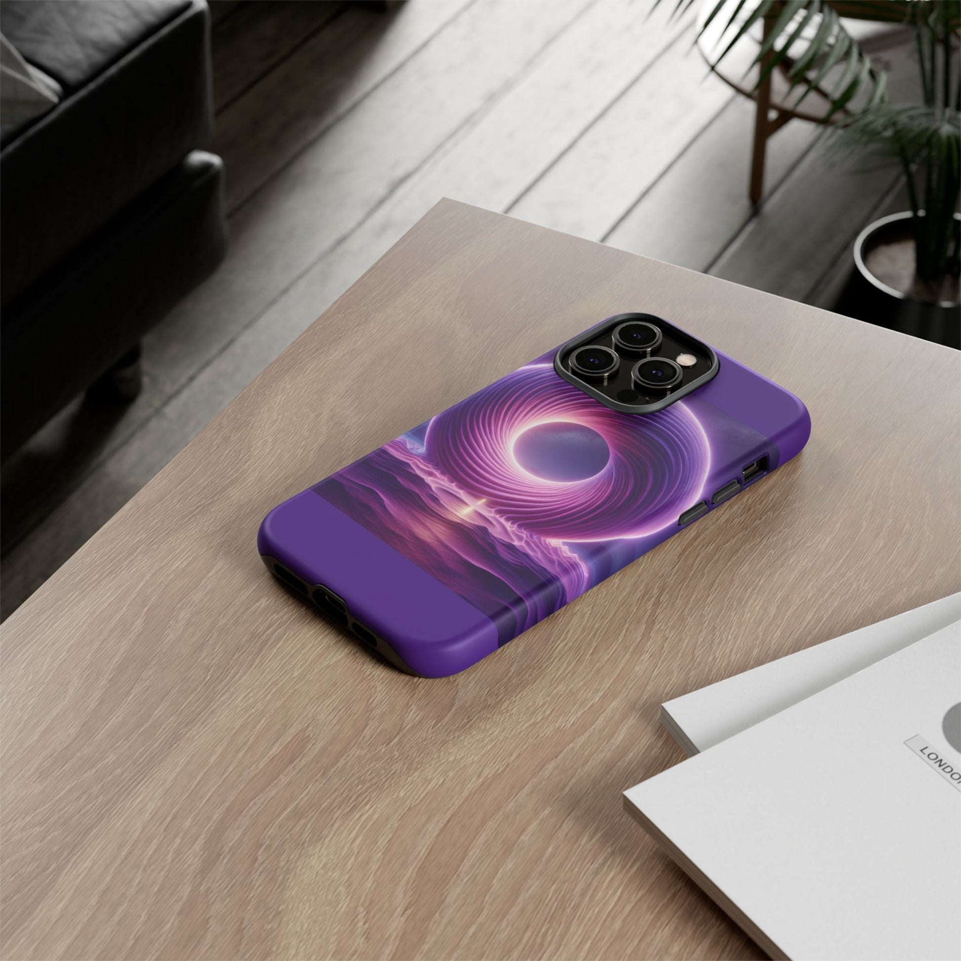 Colorful Phone Case with Swirling Design, Tough Phone Cover, Cosmic Phone Protector, Unique Gift for Tech Lovers, Stylish Smartphone Shell