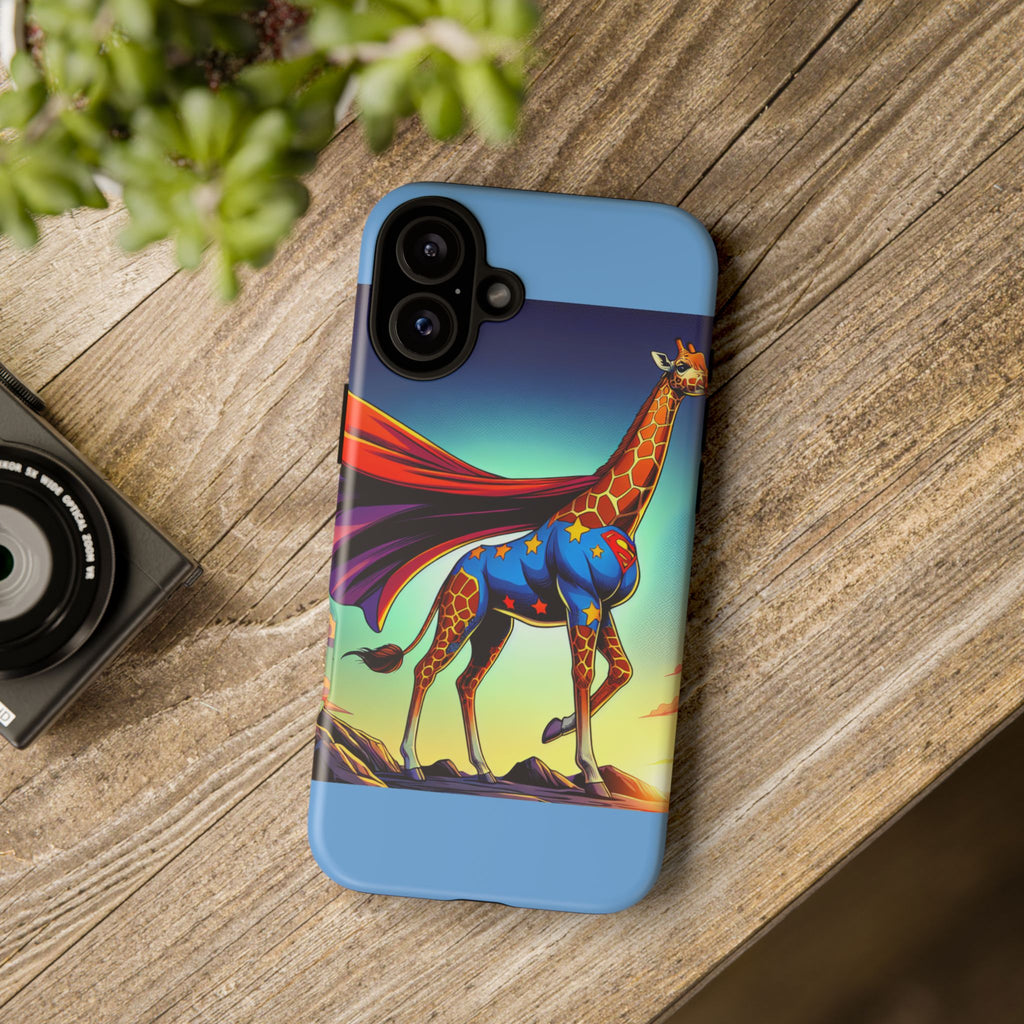 Superhero Giraffe Phone Case | Tough Cases, Unique Gifts, Animal Lover Accessories, Fun Tech Protectors, Cute Phone Covers, Birthday Gift