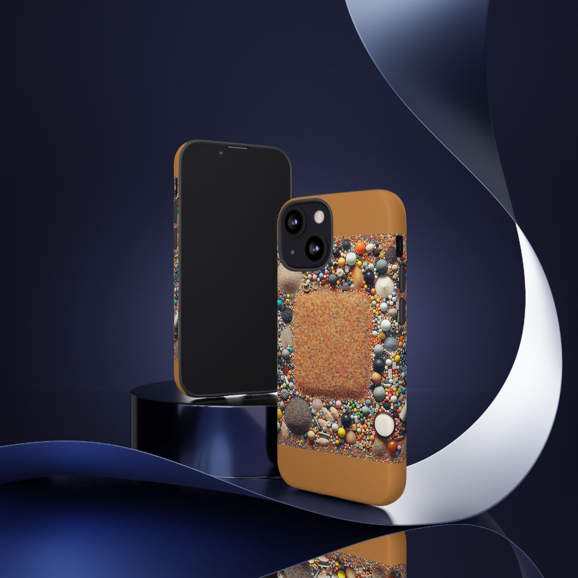 Colorful Phone Case with Unique Texture, Tough Case, Phone Accessory, Trendy Design, Gift for Tech Lovers, Durable Protection