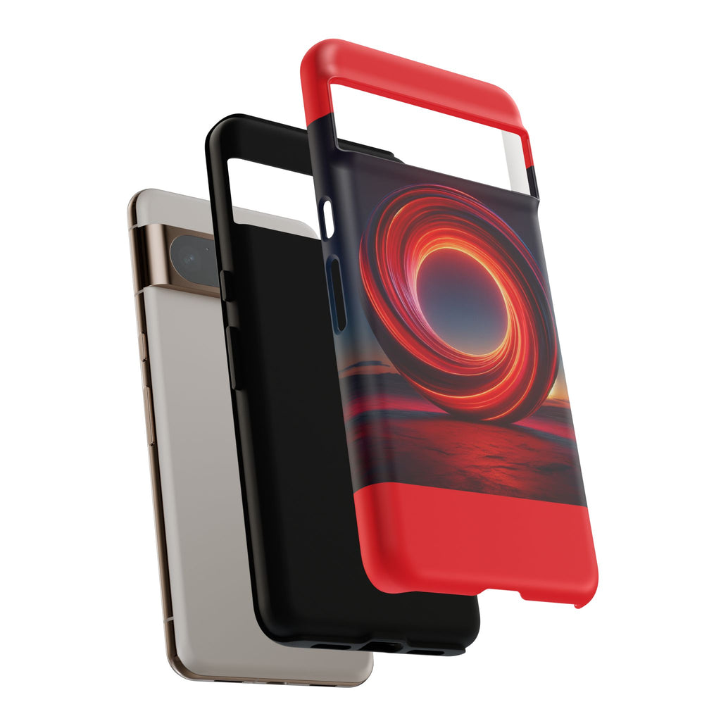 Vibrant Phone Case with Abstract Design, Tough Cases for Tech Lovers, Sleek Protection, Gift for Friends, Customizable Mobile Accessory