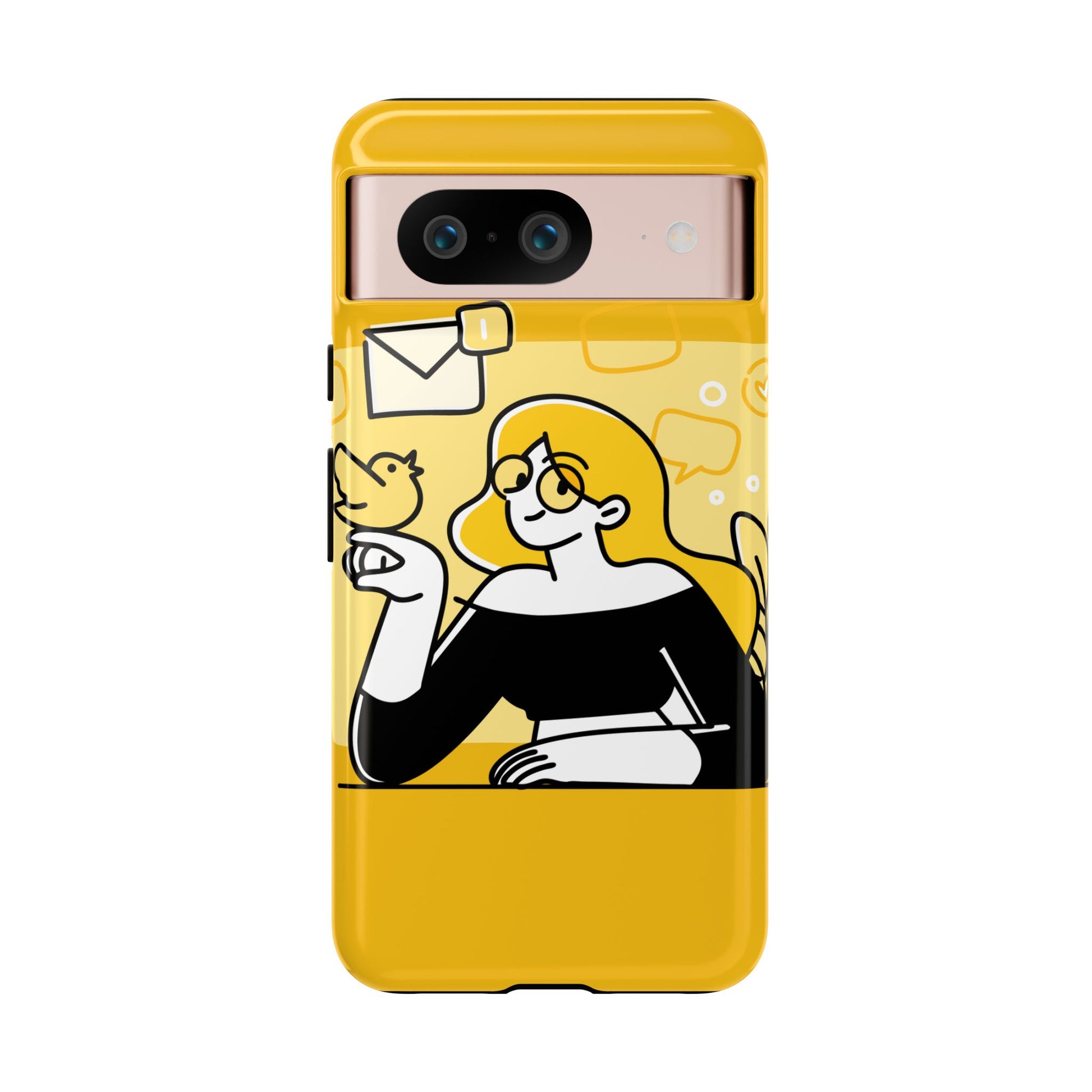 Chic Phone Case with Playful Design, Smartphone Cover, Unique Gift, Trendy Accessory, Eco-Friendly Case