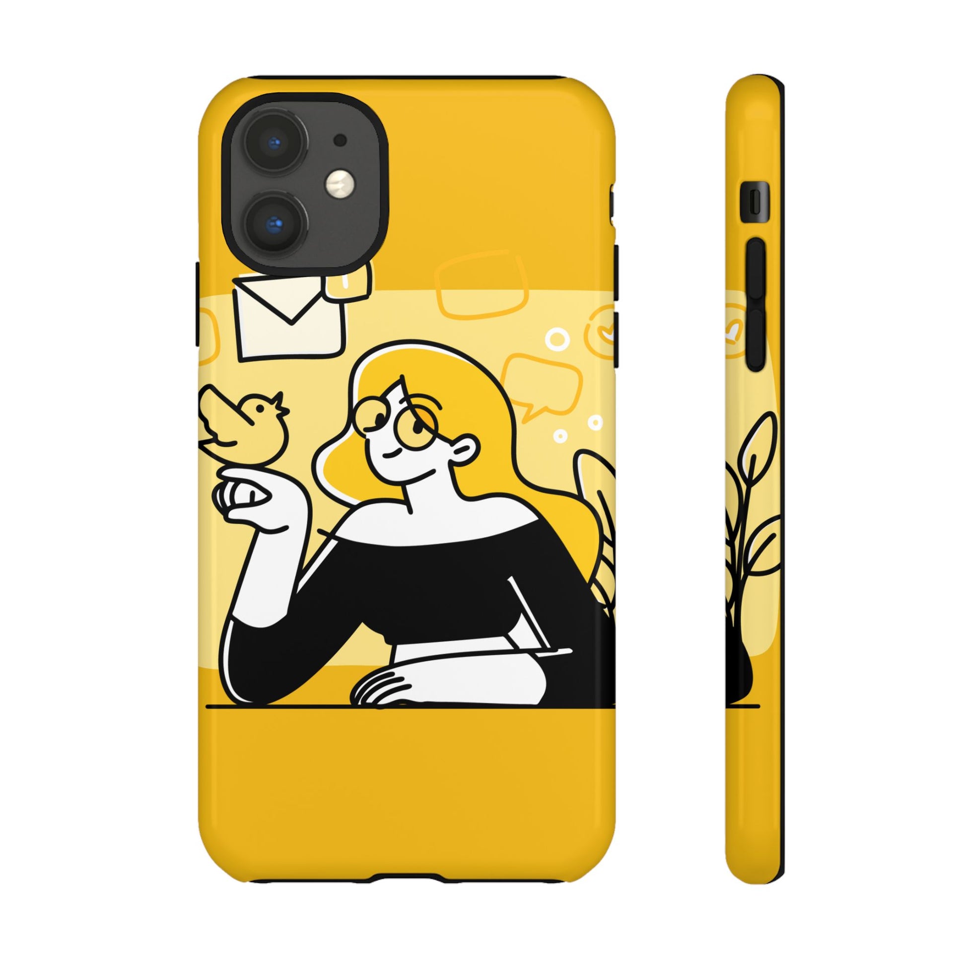 Chic Phone Case with Playful Design, Smartphone Cover, Unique Gift, Trendy Accessory, Eco-Friendly Case