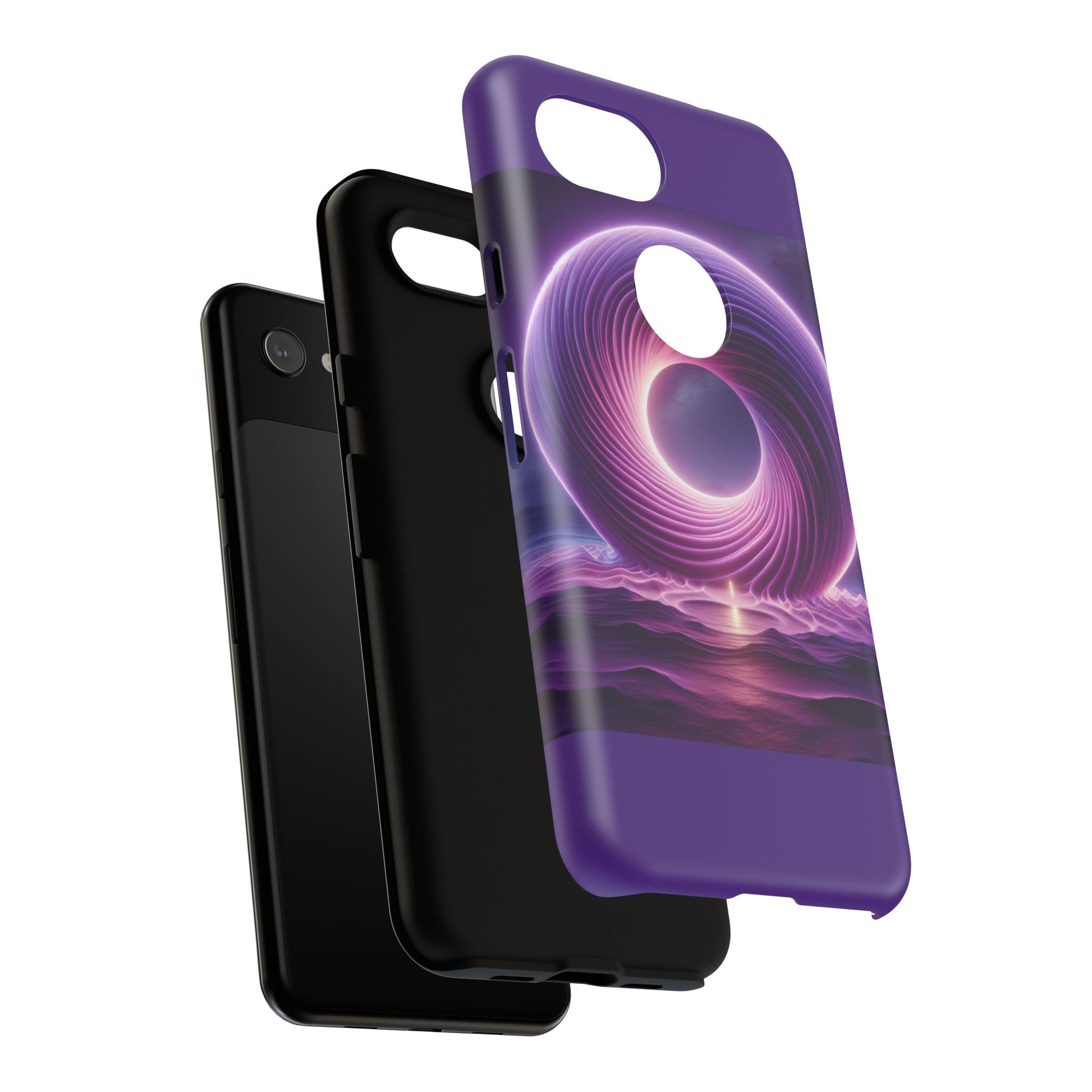 Colorful Phone Case with Swirling Design, Tough Phone Cover, Cosmic Phone Protector, Unique Gift for Tech Lovers, Stylish Smartphone Shell
