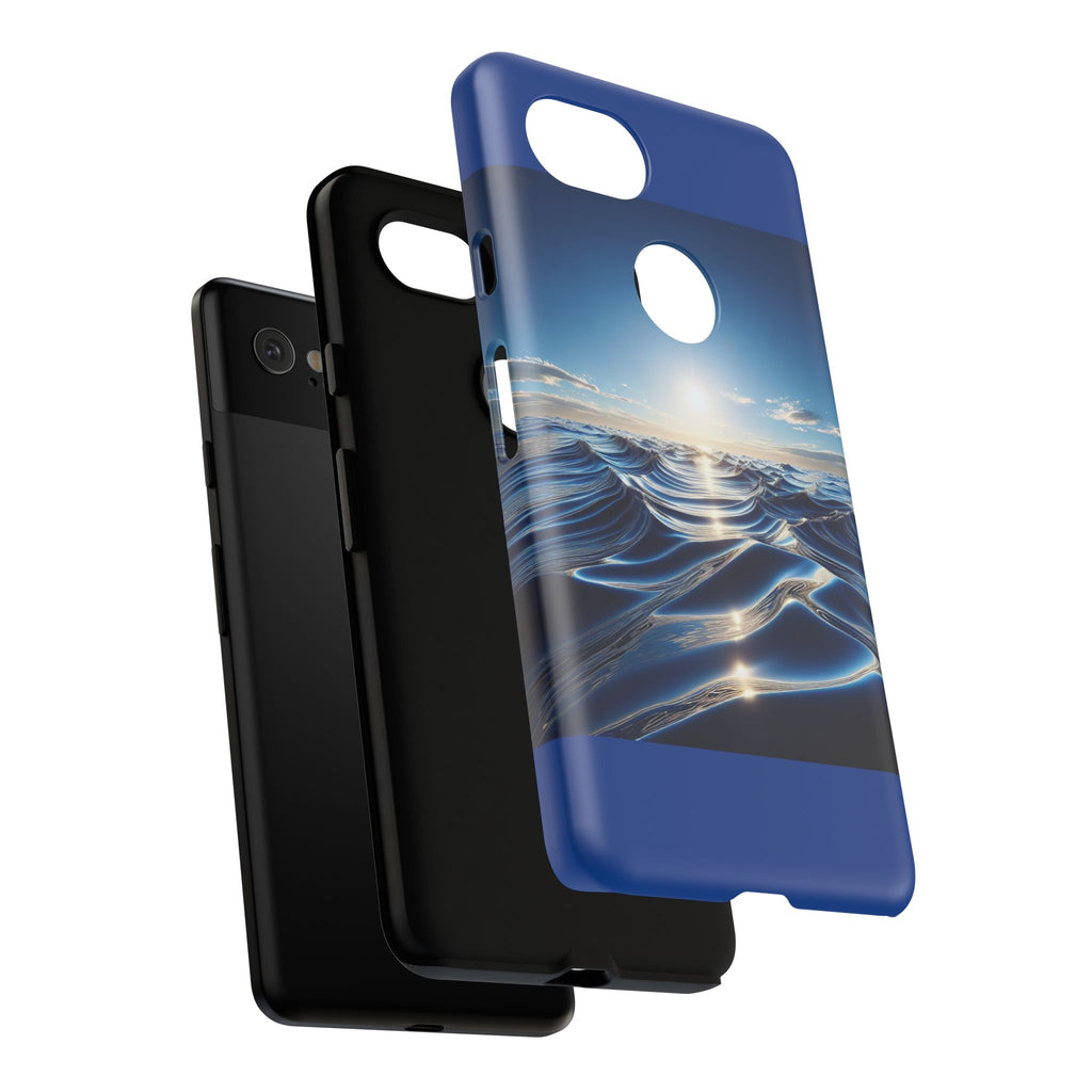 Ocean Wave Phone Case, Tough Phone Cover, Stylish Cell Case, Gift for Beach Lovers, Customizable Phone Accessory