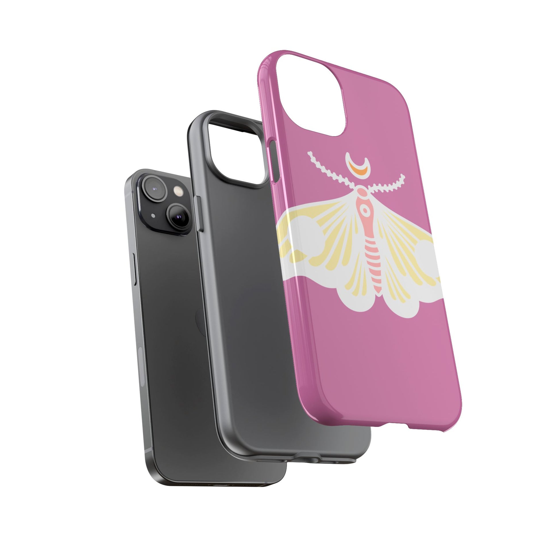 Colorful Moth Phone Case | Tough Cases for iPhone, Unique Gift, Nature Lovers, Boho Style, Trendy Accessories