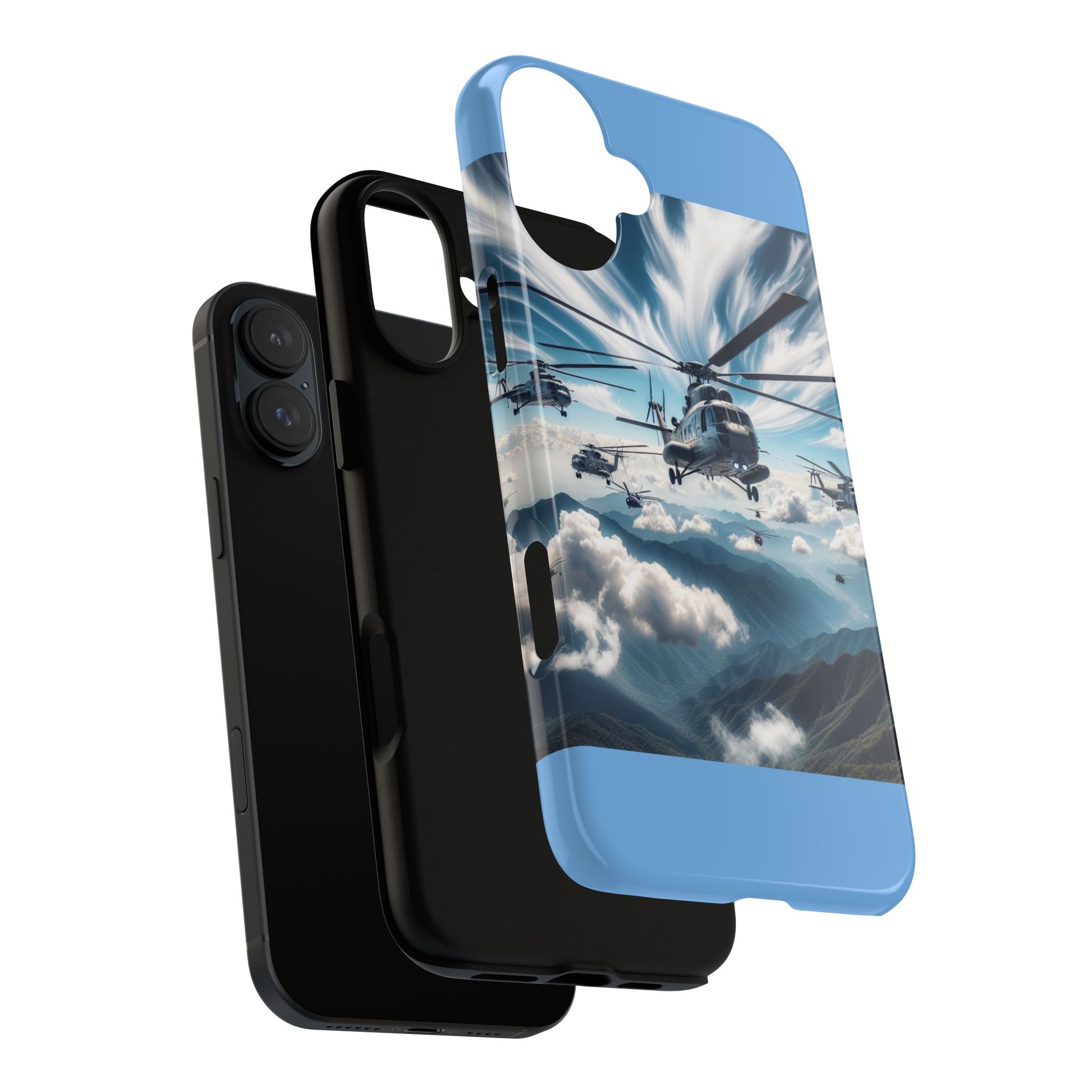Tough Cases - Helicopter Design Phone Case, Military Style Cover, Unique Gift for Aviation Lovers, Durable Phone Protector, Hobbyist [...]