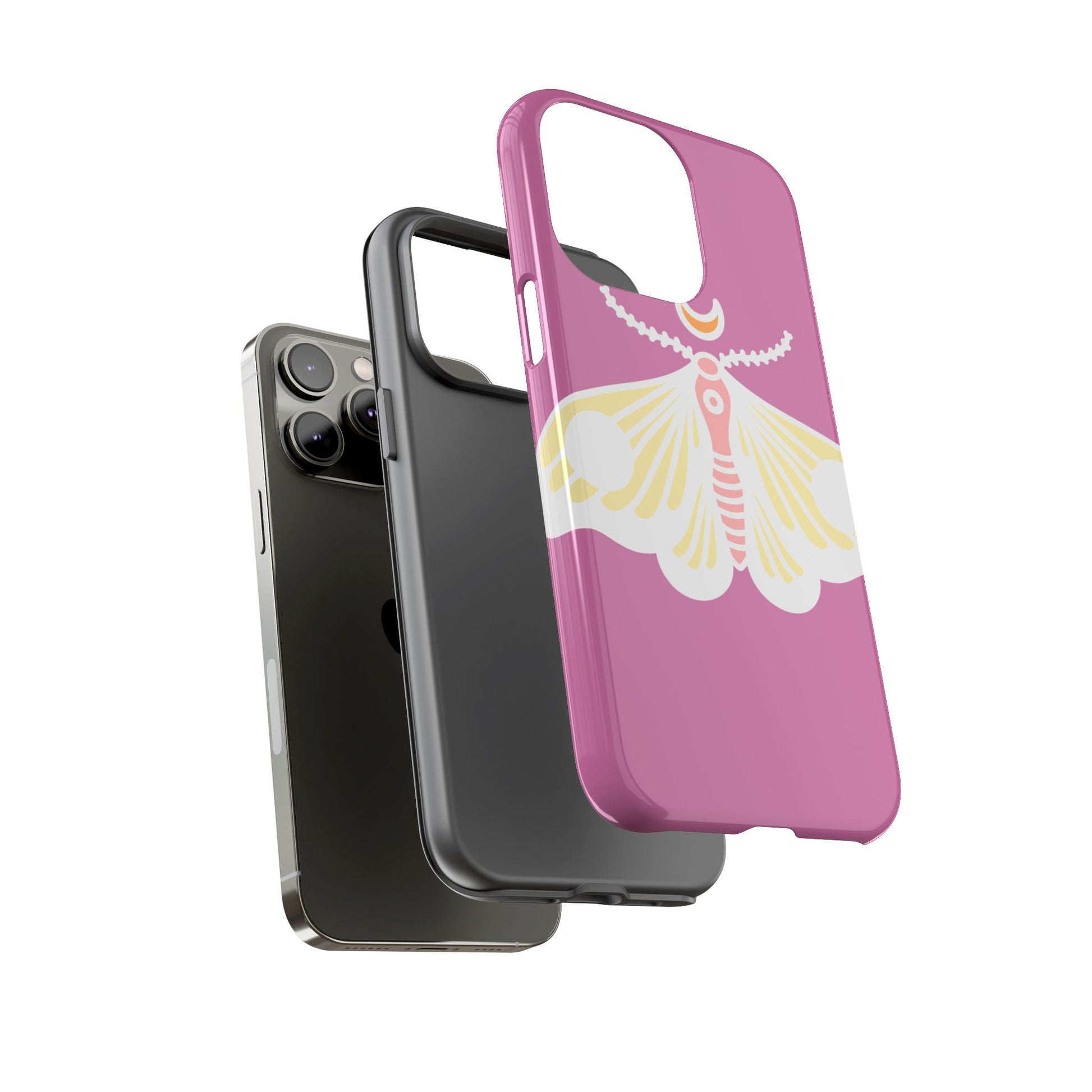 Colorful Moth Phone Case | Tough Cases for iPhone, Unique Gift, Nature Lovers, Boho Style, Trendy Accessories
