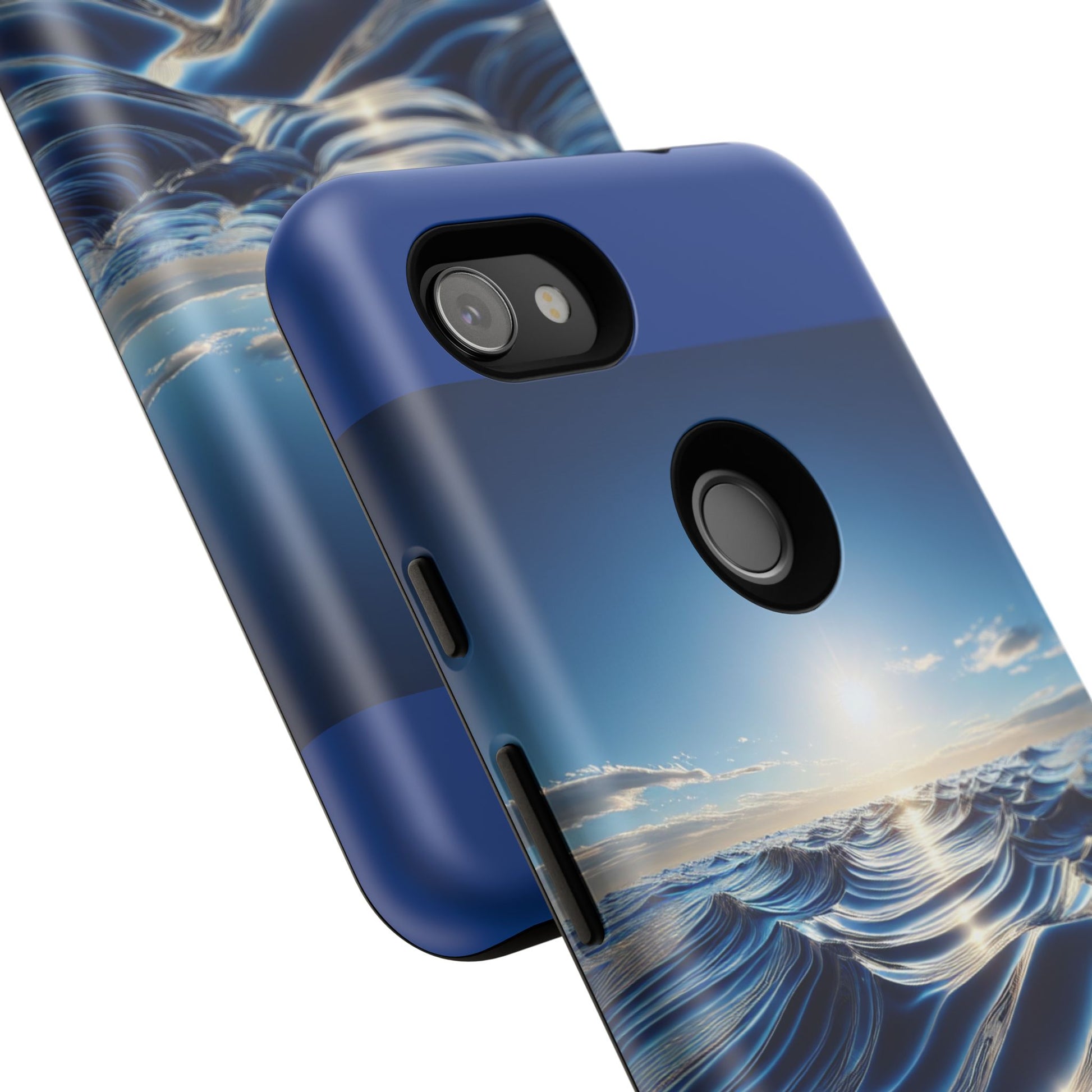 Ocean Wave Phone Case, Tough Phone Cover, Stylish Cell Case, Gift for Beach Lovers, Customizable Phone Accessory
