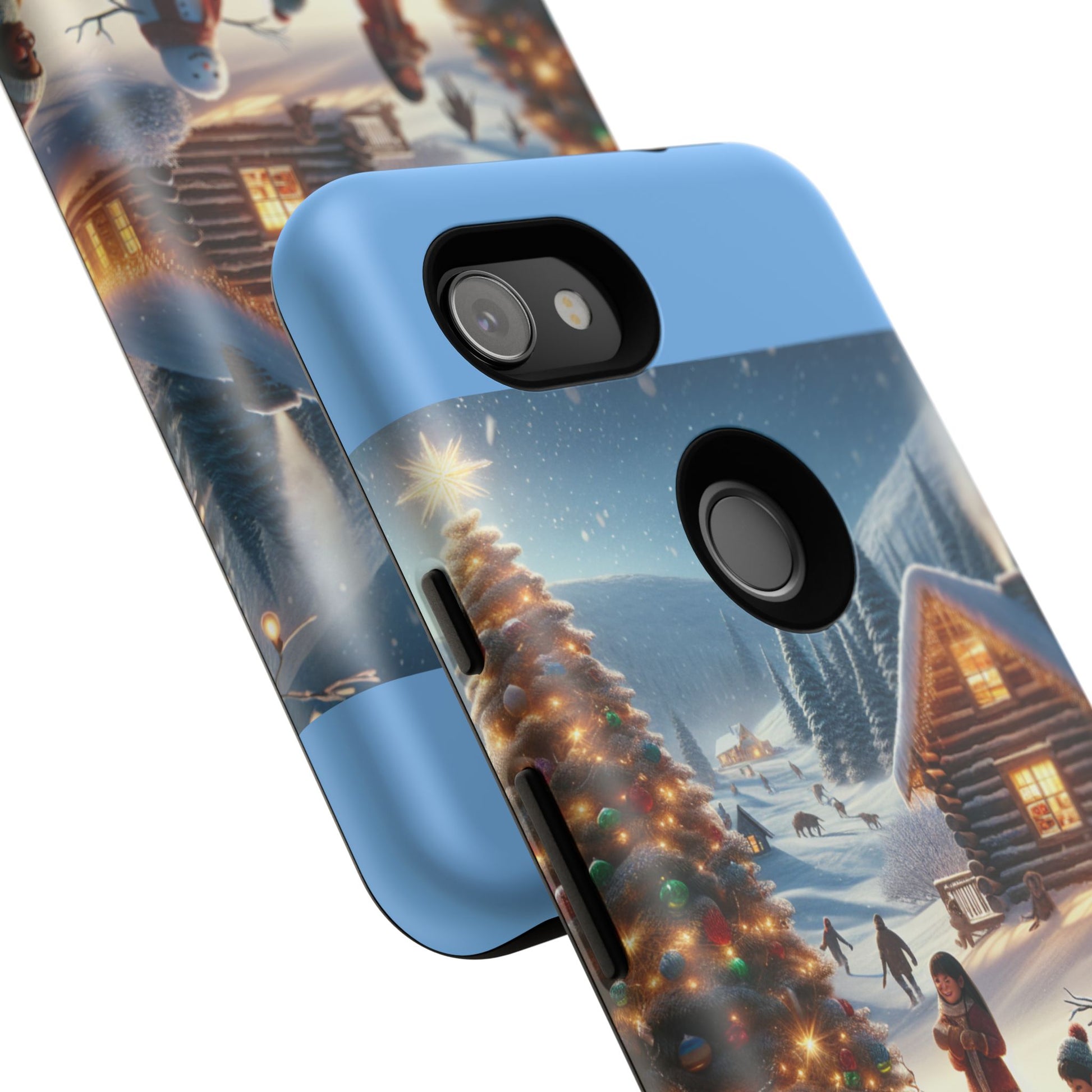 Winter Wonderland Phone Case, Holiday Gift for Him/Her, Cute Christmas Phone Cover, Unique Winter Scene Case, Festive Tech Accessories
