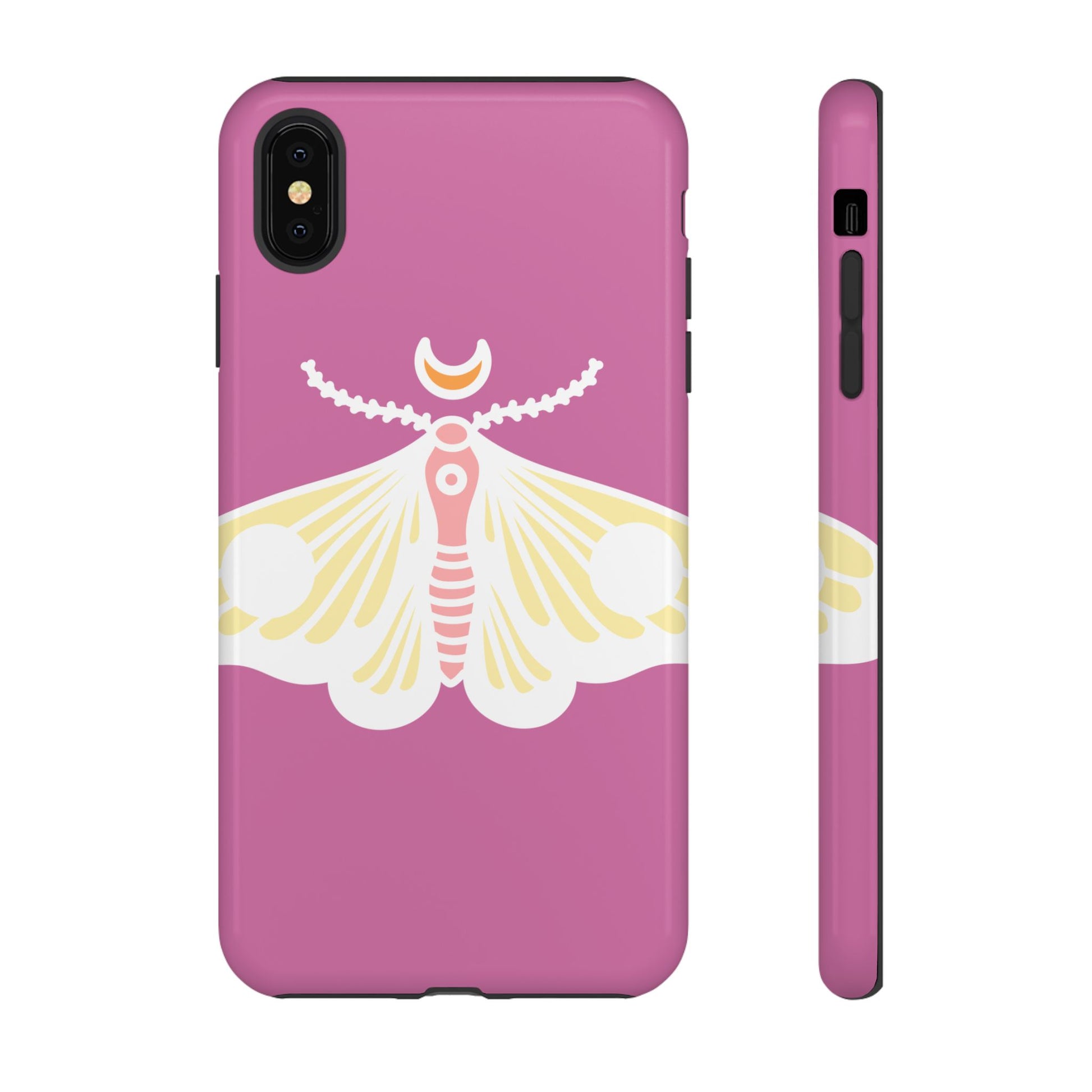 Colorful Moth Phone Case | Tough Cases for iPhone, Unique Gift, Nature Lovers, Boho Style, Trendy Accessories