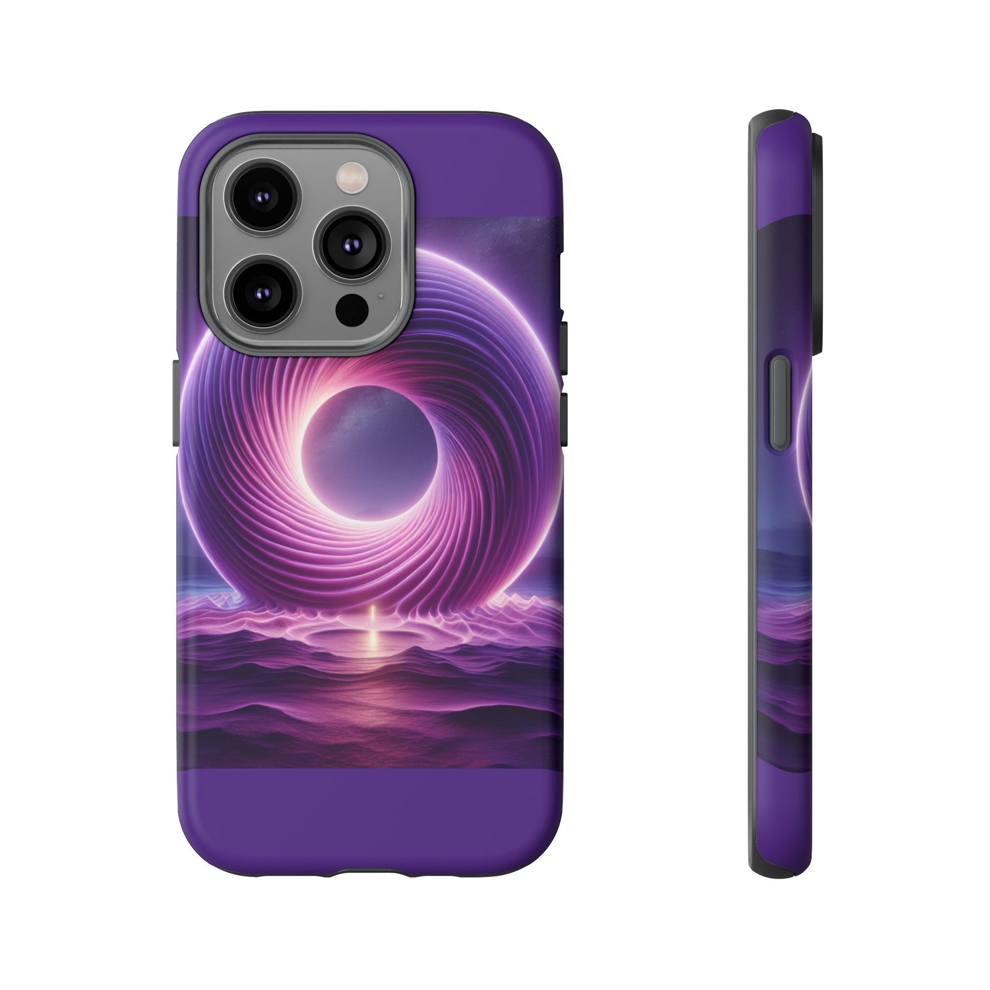 Colorful Phone Case with Swirling Design, Tough Phone Cover, Cosmic Phone Protector, Unique Gift for Tech Lovers, Stylish Smartphone Shell
