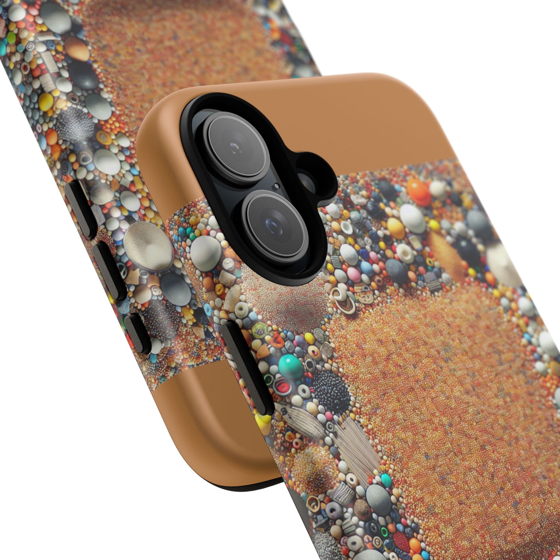 Colorful Phone Case with Unique Texture, Tough Case, Phone Accessory, Trendy Design, Gift for Tech Lovers, Durable Protection