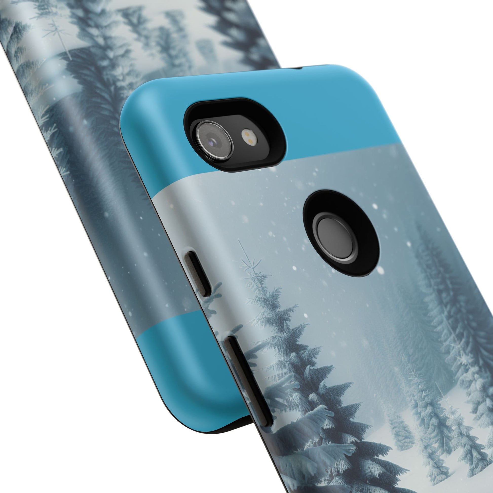 Winter Forest Phone Case, Tough Cases for iPhone, Snowy Landscape Design, Nature Lover Gift, Holiday Accessories