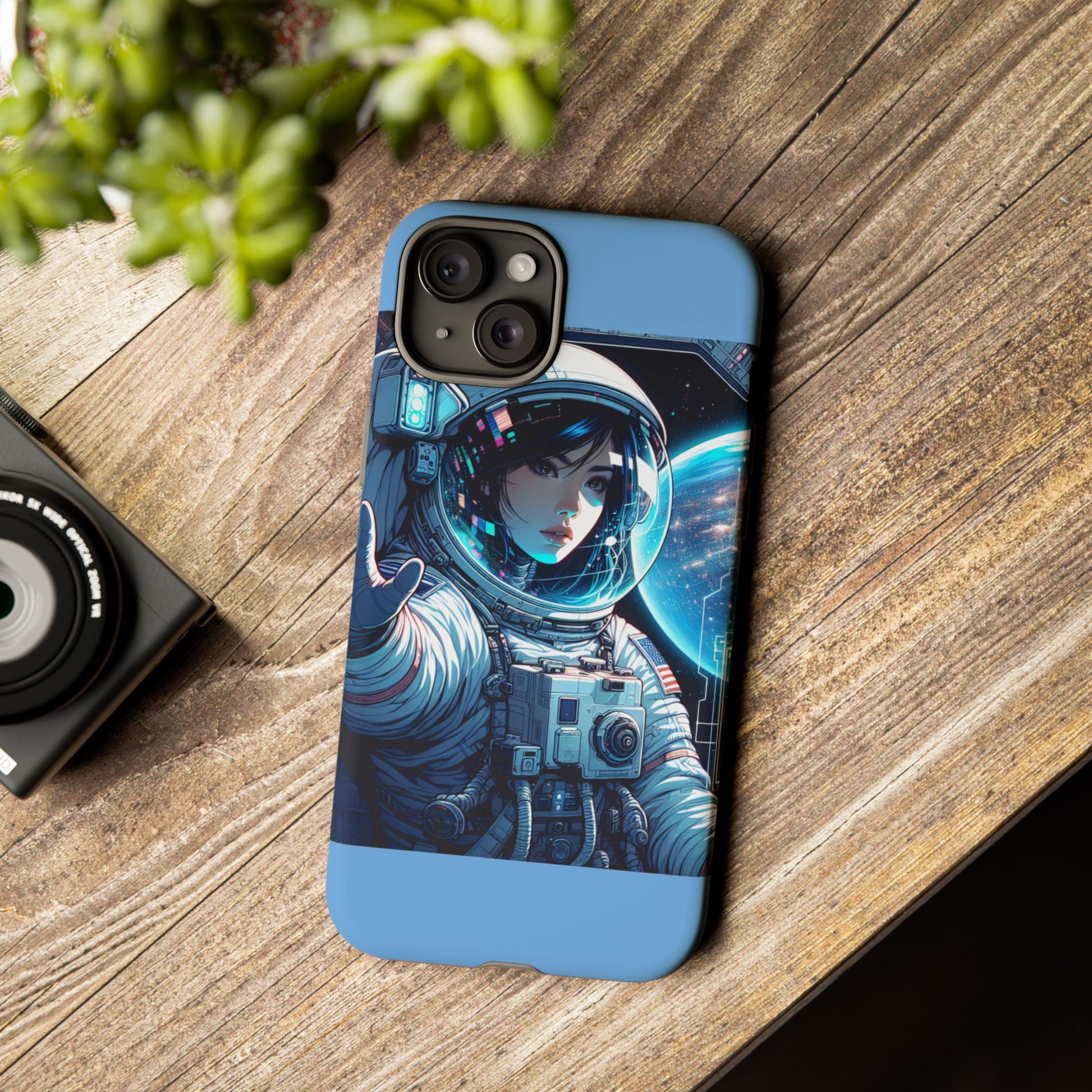 Astronaut Phone Case, Space-Themed Tough Case, Unique Gift for Science Lovers, Trendy Protection for Smartphones, Cool Tech Accessories