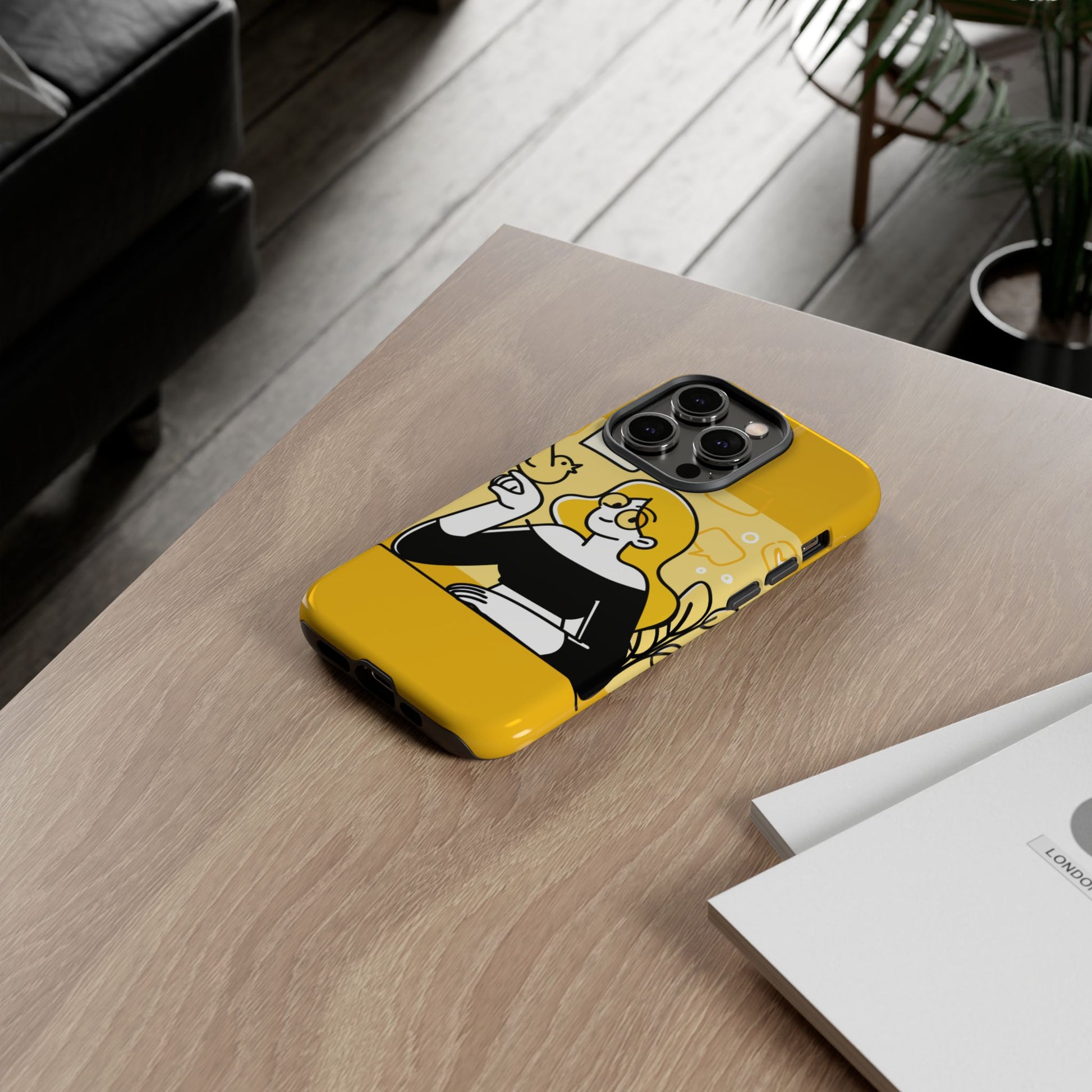 Chic Phone Case with Playful Design, Smartphone Cover, Unique Gift, Trendy Accessory, Eco-Friendly Case