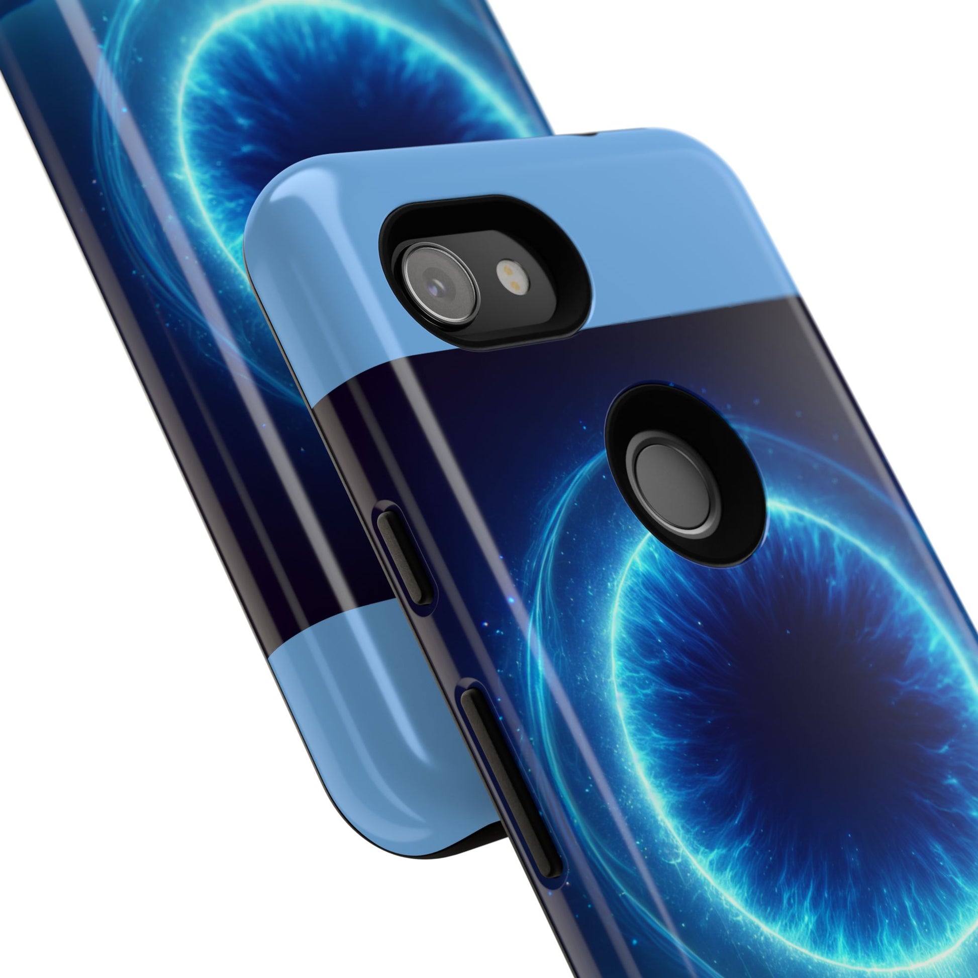Blue Galaxy Phone Case, Tough Phone Cover, Cosmic Protection Case, Space Design, Gift for Space Lovers