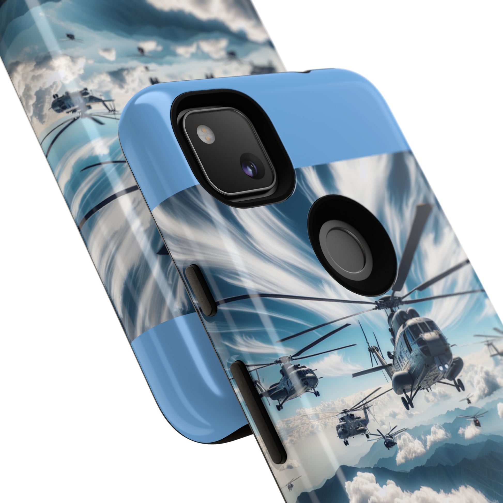 Tough Cases - Helicopter Design Phone Case, Military Style Cover, Unique Gift for Aviation Lovers, Durable Phone Protector, Hobbyist [...]