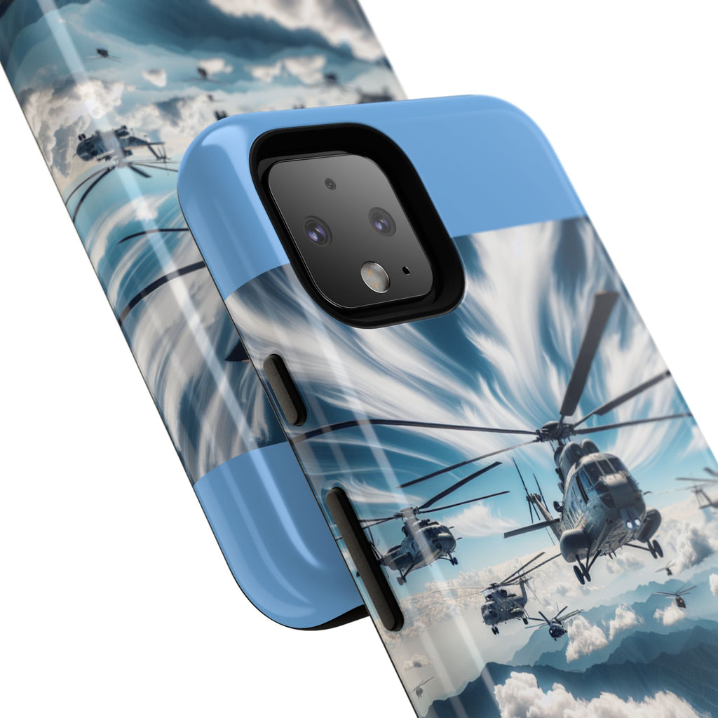Tough Cases - Helicopter Design Phone Case, Military Style Cover, Unique Gift for Aviation Lovers, Durable Phone Protector, Hobbyist [...]