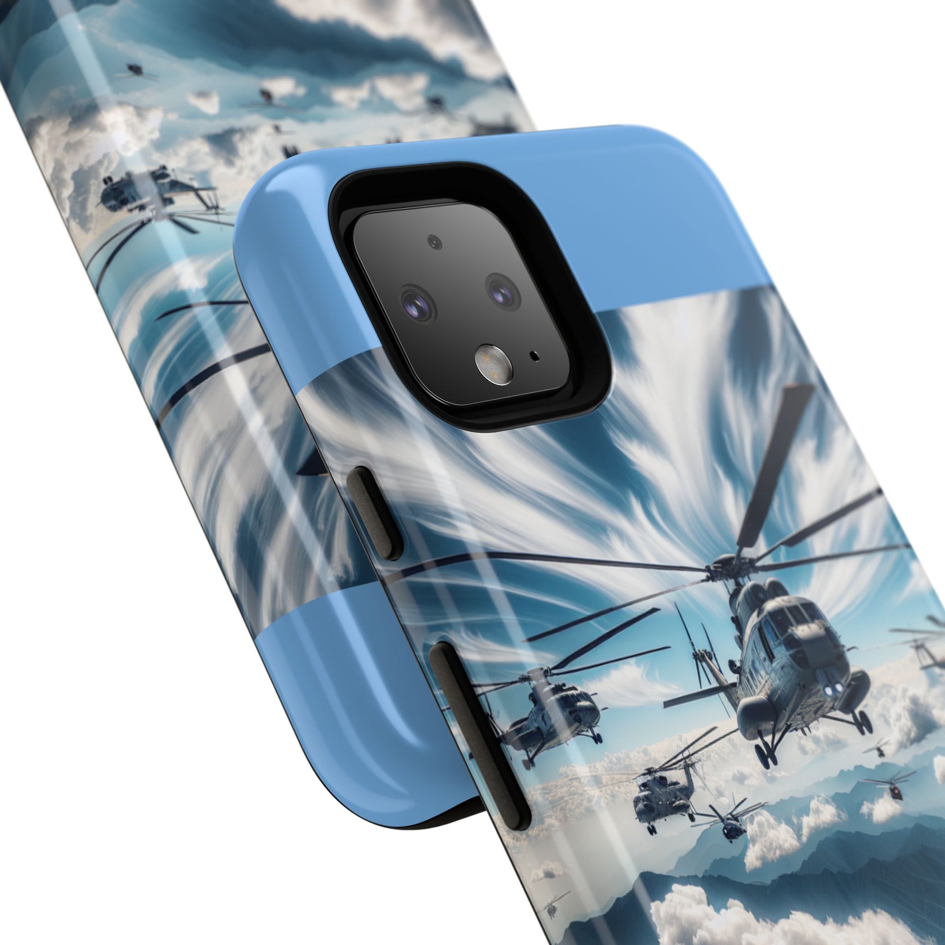 Tough Cases - Helicopter Design Phone Case, Military Style Cover, Unique Gift for Aviation Lovers, Durable Phone Protector, Hobbyist [...]