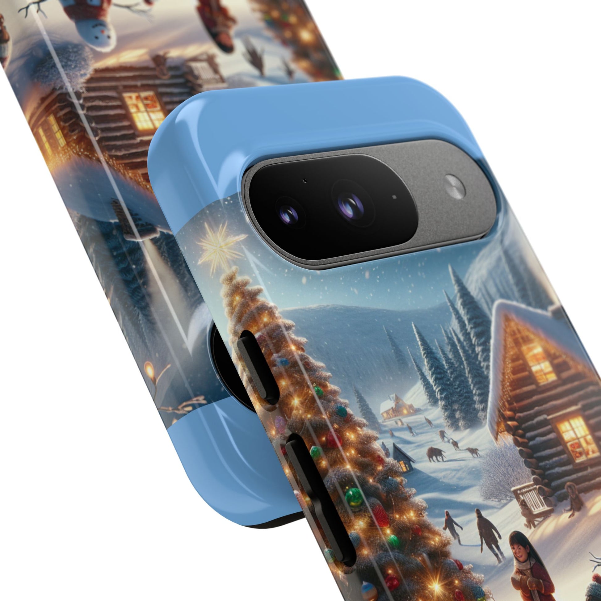 Winter Wonderland Phone Case, Holiday Gift for Him/Her, Cute Christmas Phone Cover, Unique Winter Scene Case, Festive Tech Accessories