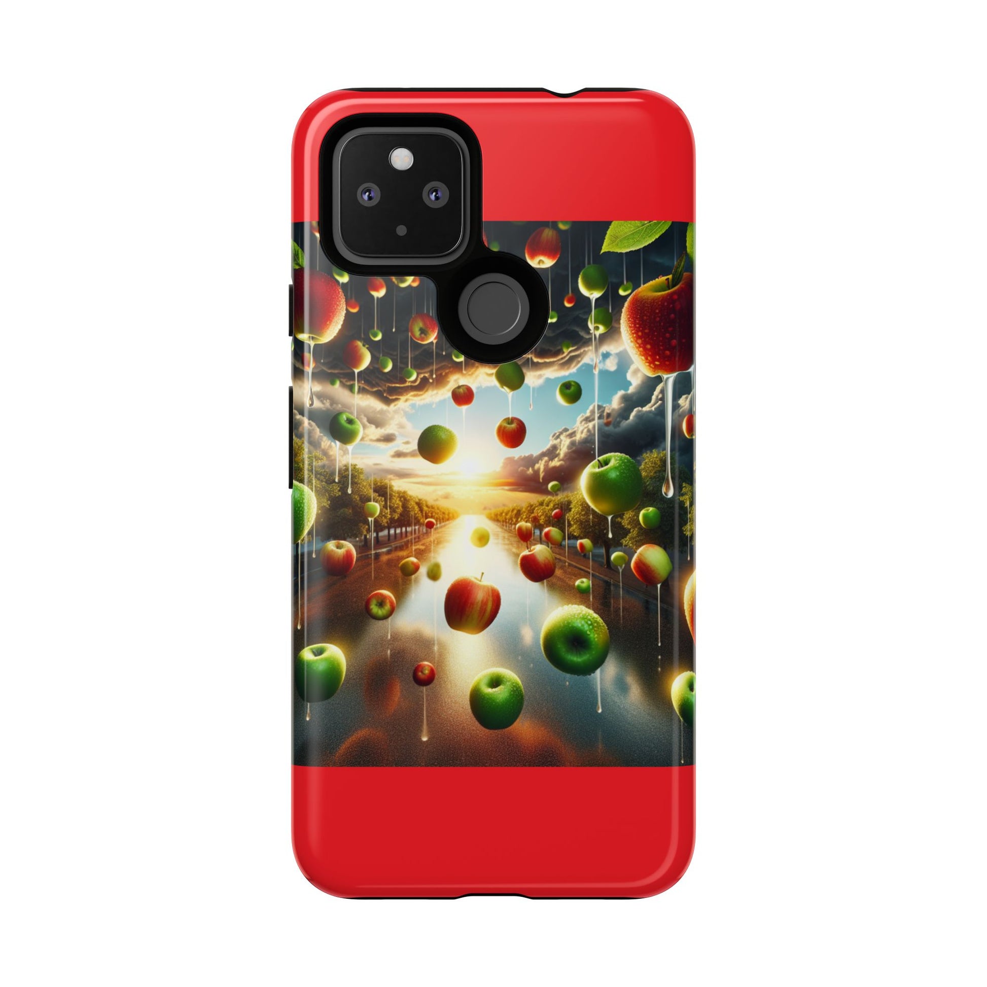 Vibrant Phone Case with Artistic Apple Design, Unique Gift for Art Lovers, Trendy Accessory for Any Occasion, Stylish Smartphone Cover
