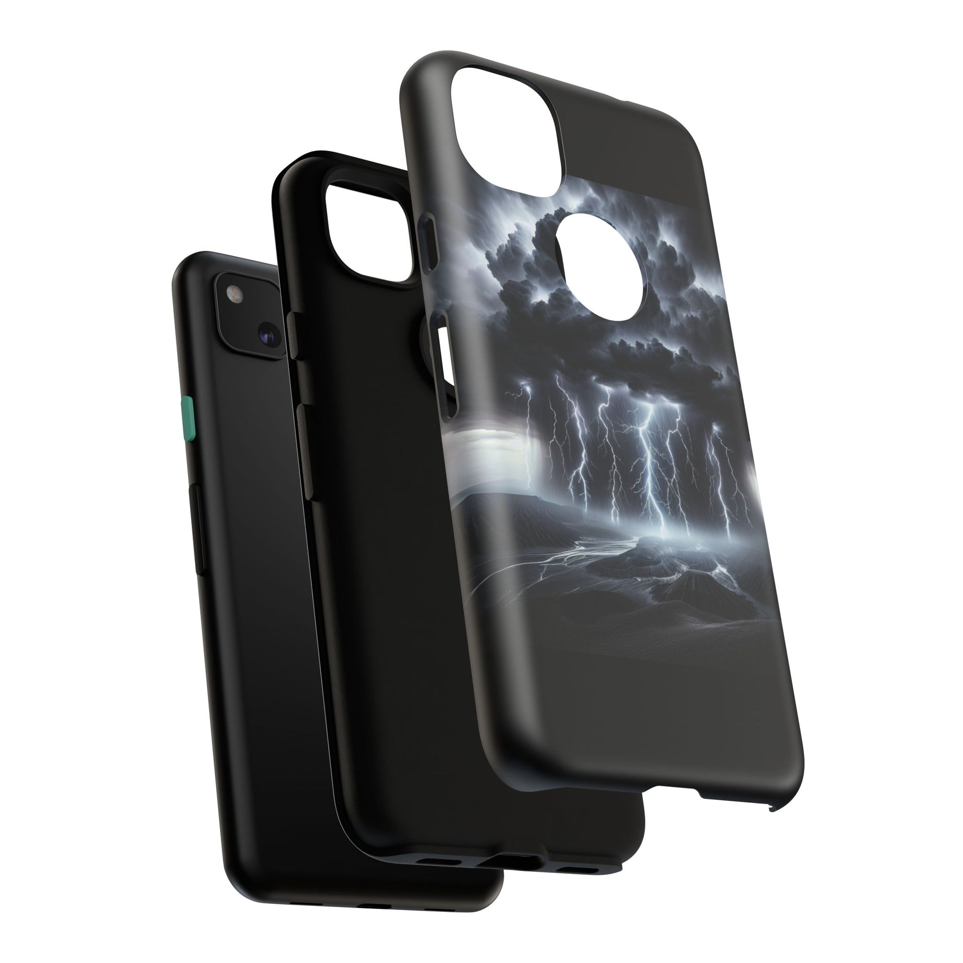Tough Cases for the Bold: Stormy Thunder Phone Case, Lightning Protection, Durable Cover for Adventurers, Unique Gift for Nature [...]