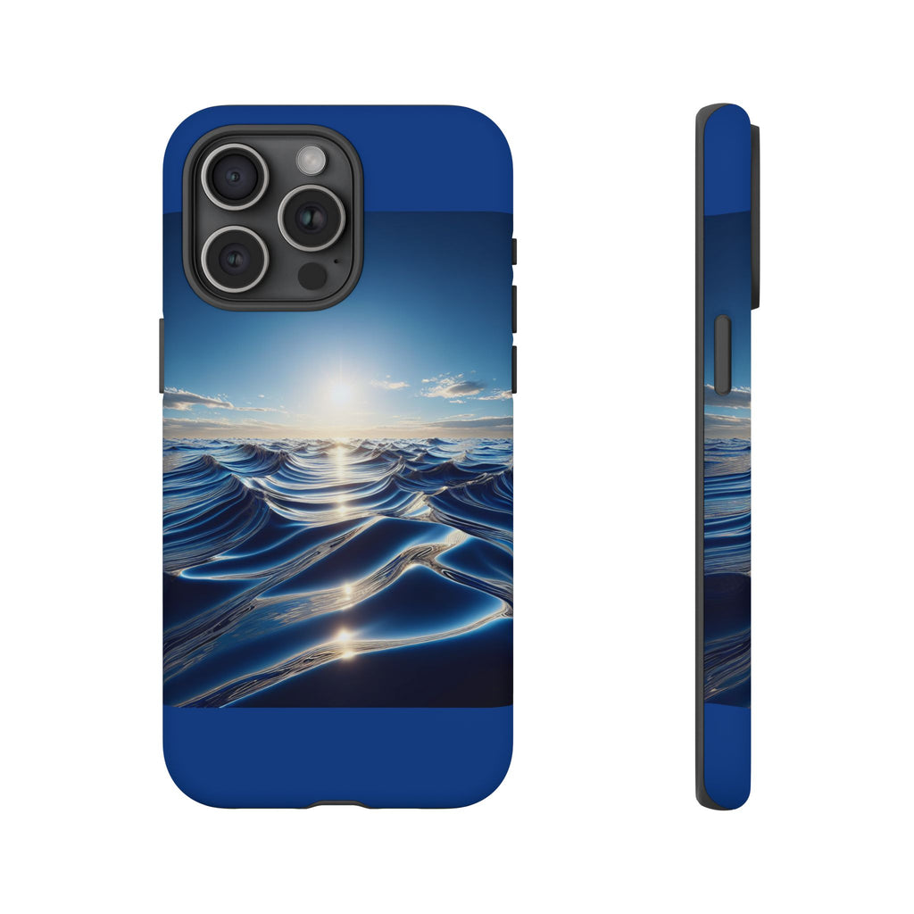 Ocean Wave Phone Case, Tough Phone Cover, Stylish Cell Case, Gift for Beach Lovers, Customizable Phone Accessory