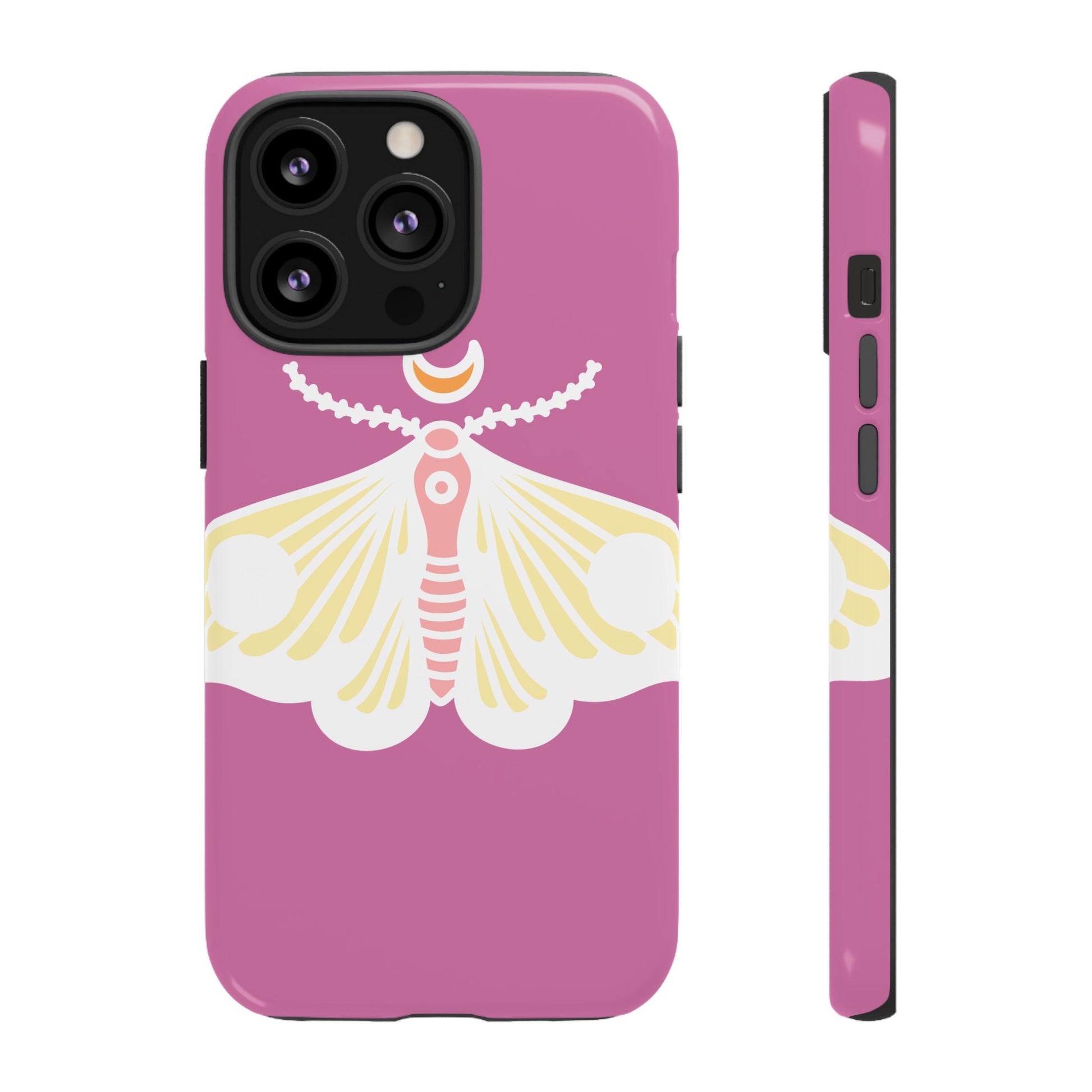 Colorful Moth Phone Case | Tough Cases for iPhone, Unique Gift, Nature Lovers, Boho Style, Trendy Accessories