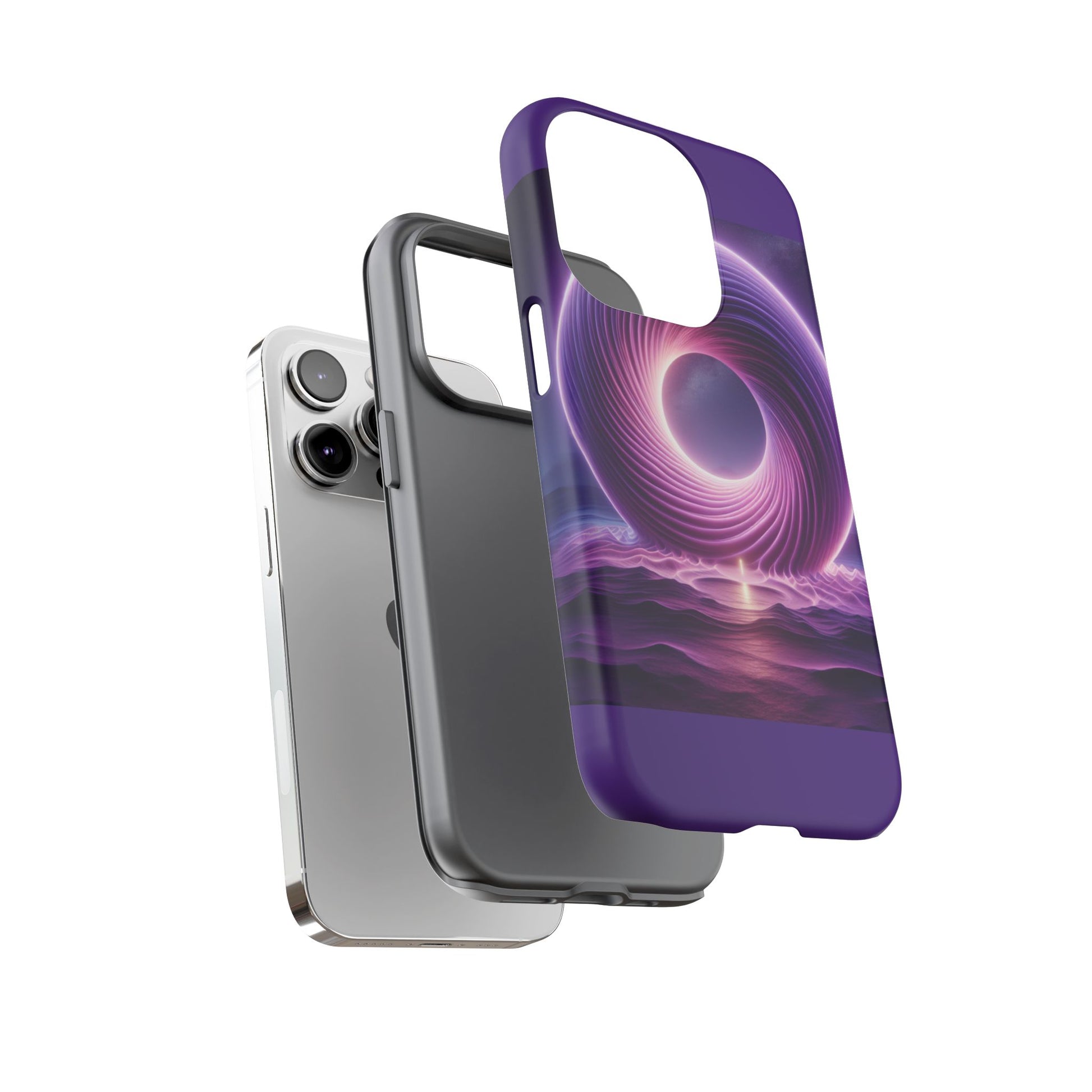 Colorful Phone Case with Swirling Design, Tough Phone Cover, Cosmic Phone Protector, Unique Gift for Tech Lovers, Stylish Smartphone Shell