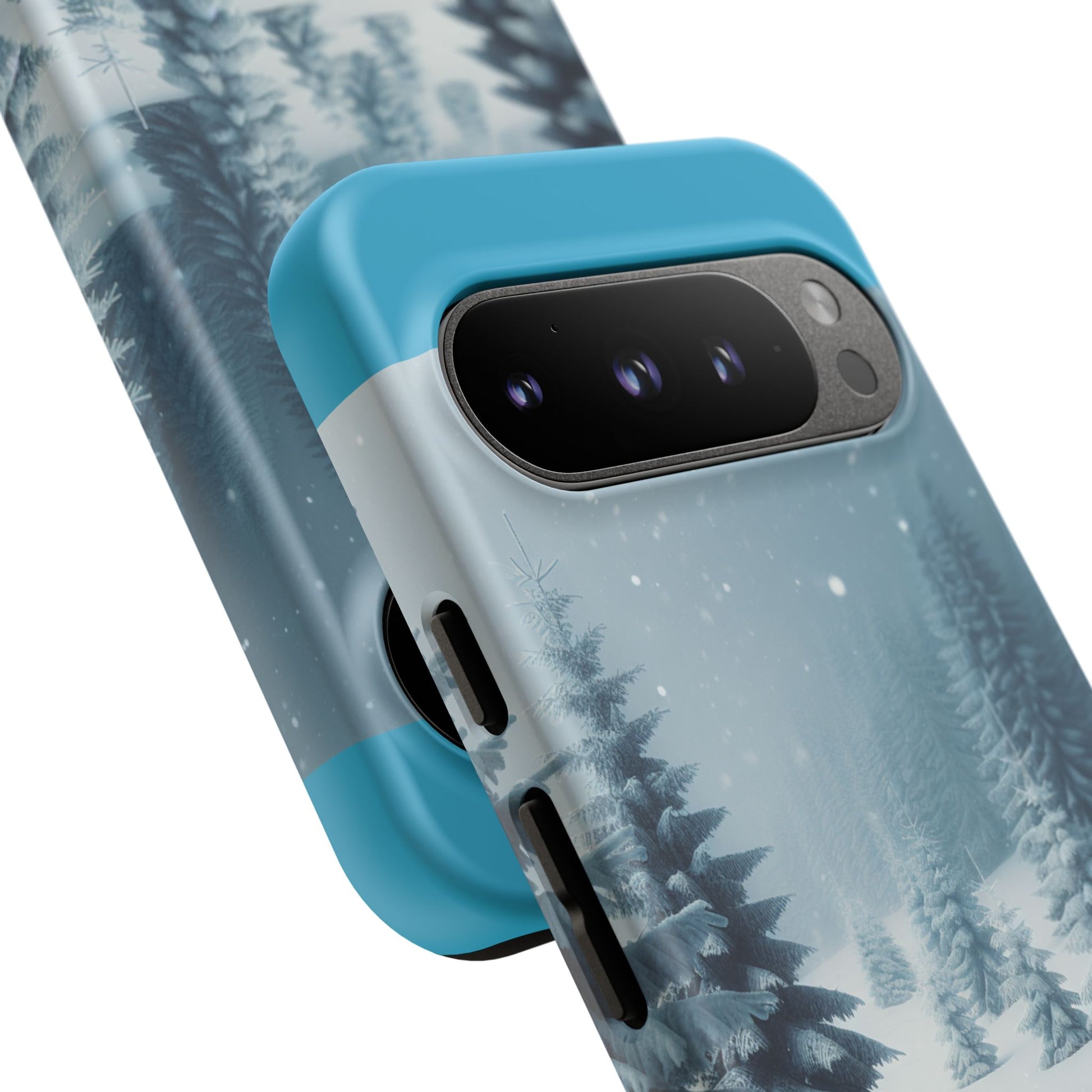Winter Forest Phone Case, Tough Cases for iPhone, Snowy Landscape Design, Nature Lover Gift, Holiday Accessories