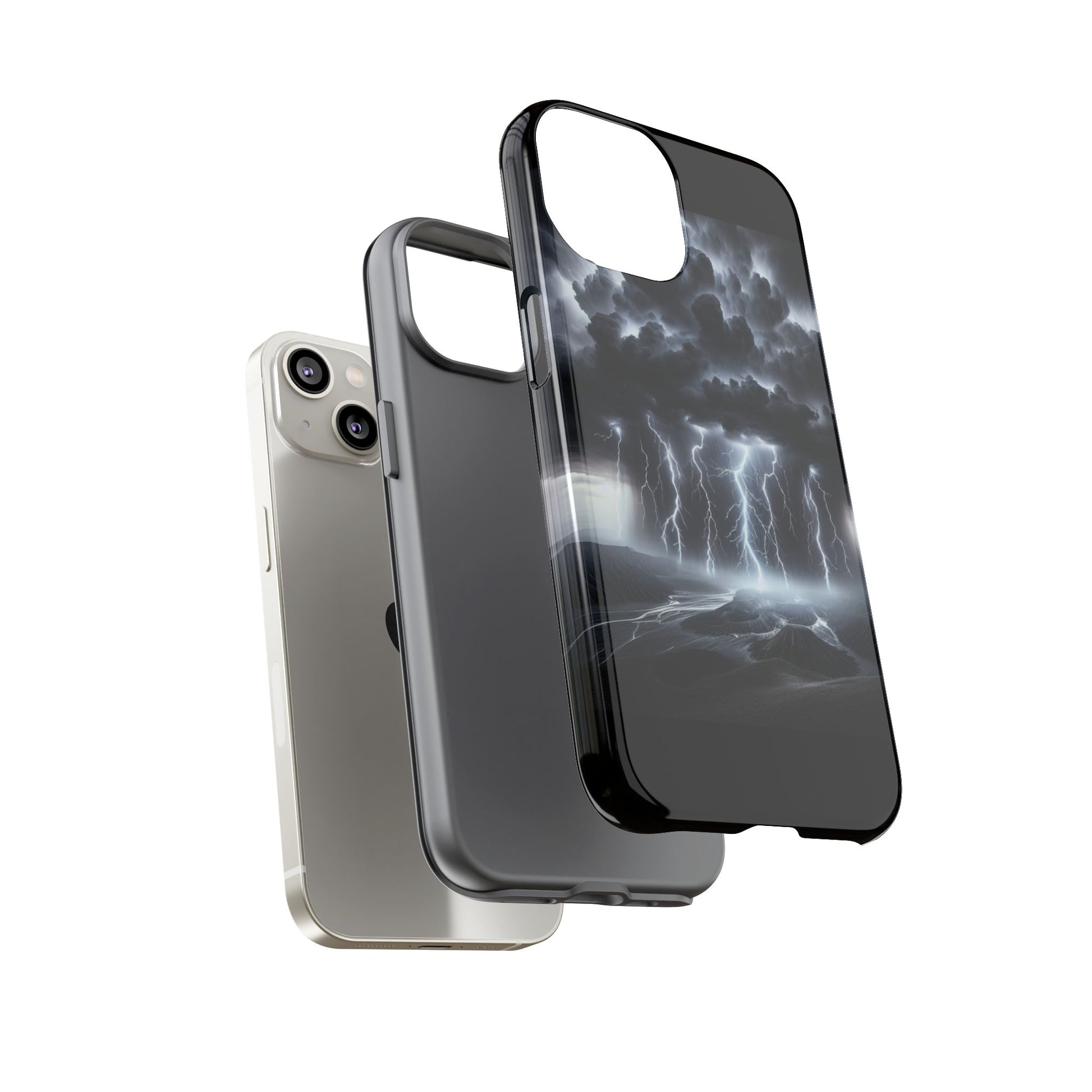 Tough Cases for the Bold: Stormy Thunder Phone Case, Lightning Protection, Durable Cover for Adventurers, Unique Gift for Nature [...]