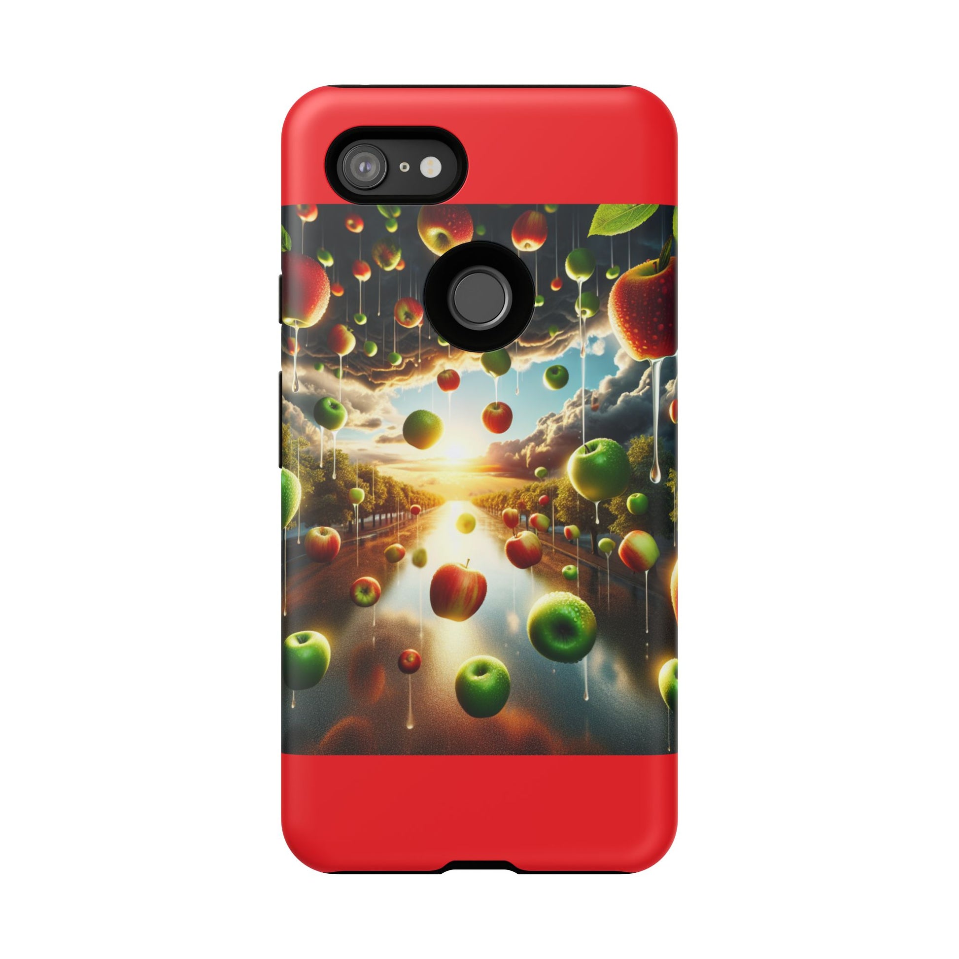 Vibrant Phone Case with Artistic Apple Design, Unique Gift for Art Lovers, Trendy Accessory for Any Occasion, Stylish Smartphone Cover