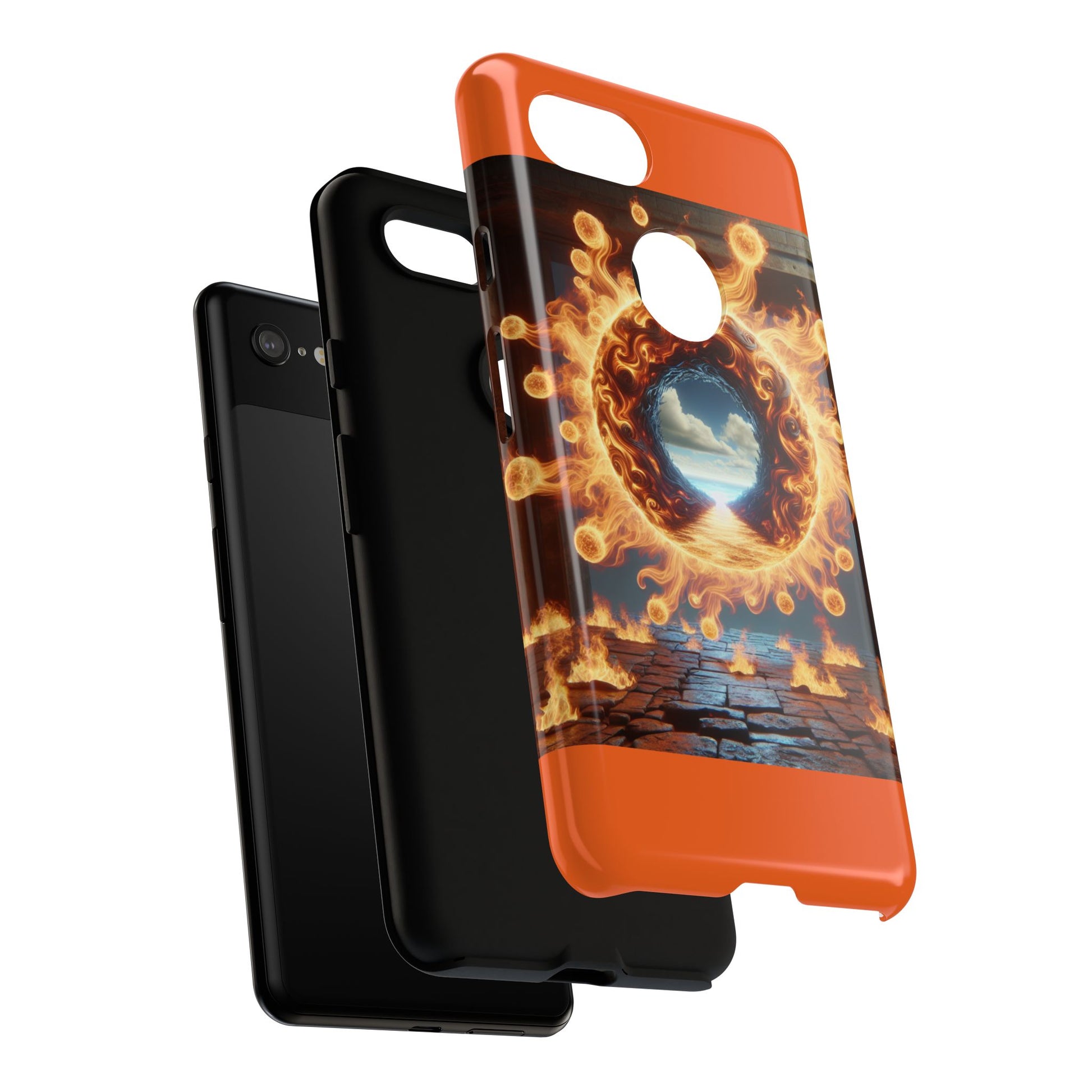 Vibrant Phone Case, Tough Cases for Gamers, Fire Element Phone Cover, Unique Protector, Game Lover Gifts