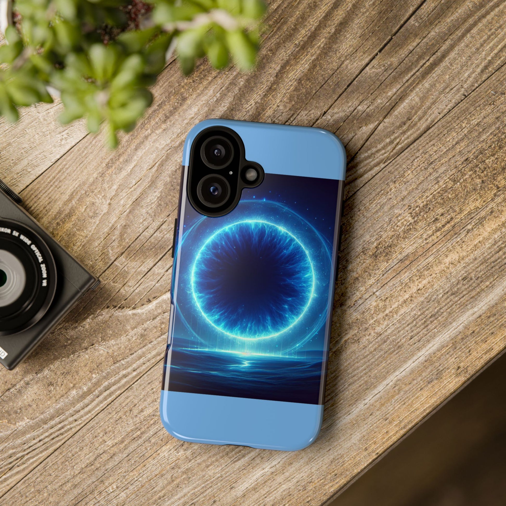 Blue Galaxy Phone Case, Tough Phone Cover, Cosmic Protection Case, Space Design, Gift for Space Lovers