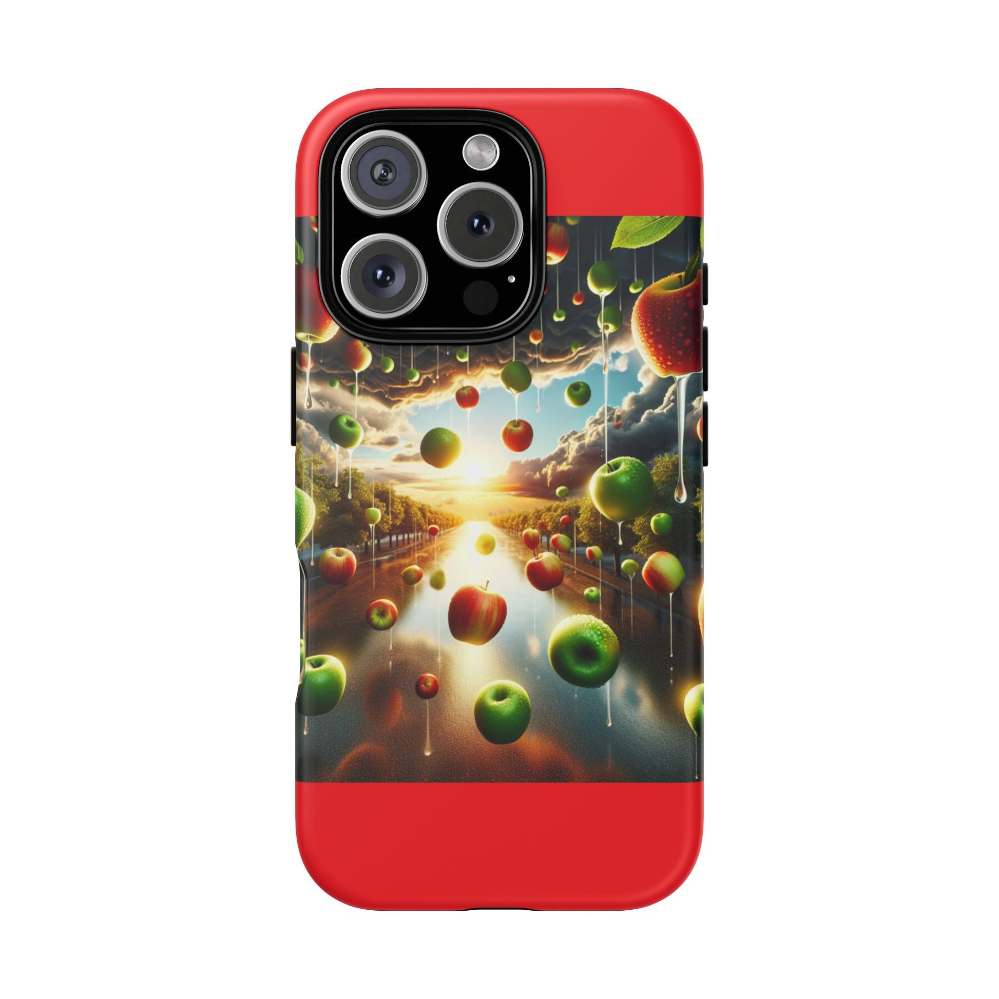 Vibrant Phone Case with Artistic Apple Design, Unique Gift for Art Lovers, Trendy Accessory for Any Occasion, Stylish Smartphone Cover