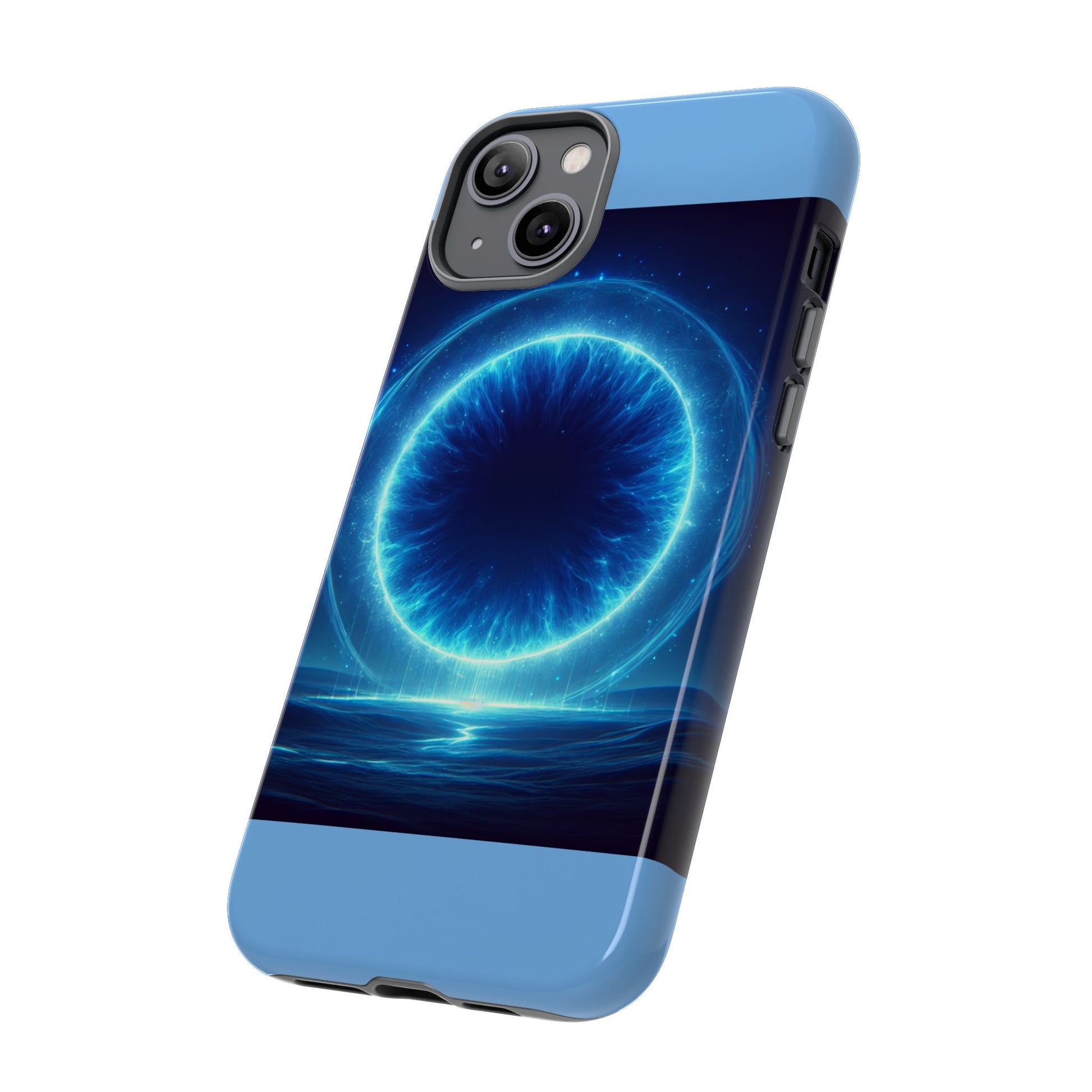Blue Galaxy Phone Case, Tough Phone Cover, Cosmic Protection Case, Space Design, Gift for Space Lovers