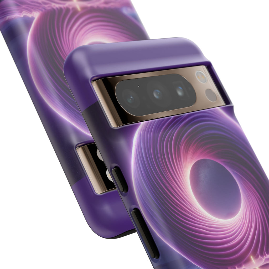Colorful Phone Case with Swirling Design, Tough Phone Cover, Cosmic Phone Protector, Unique Gift for Tech Lovers, Stylish Smartphone Shell