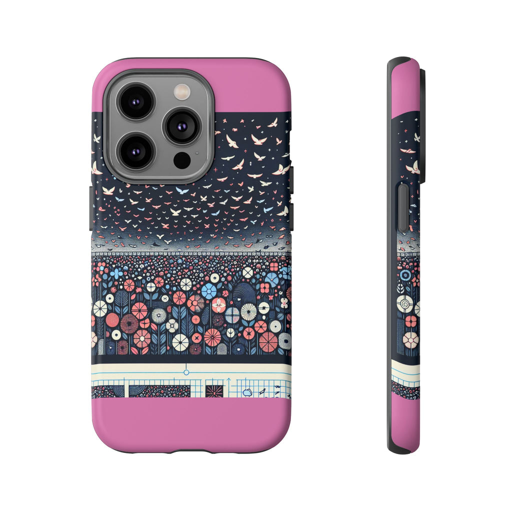 Floral Phone Case, Tough Cases for iPhone, Nature-Inspired Design, Gift for Her, Stylish Protection, Trending Accessory