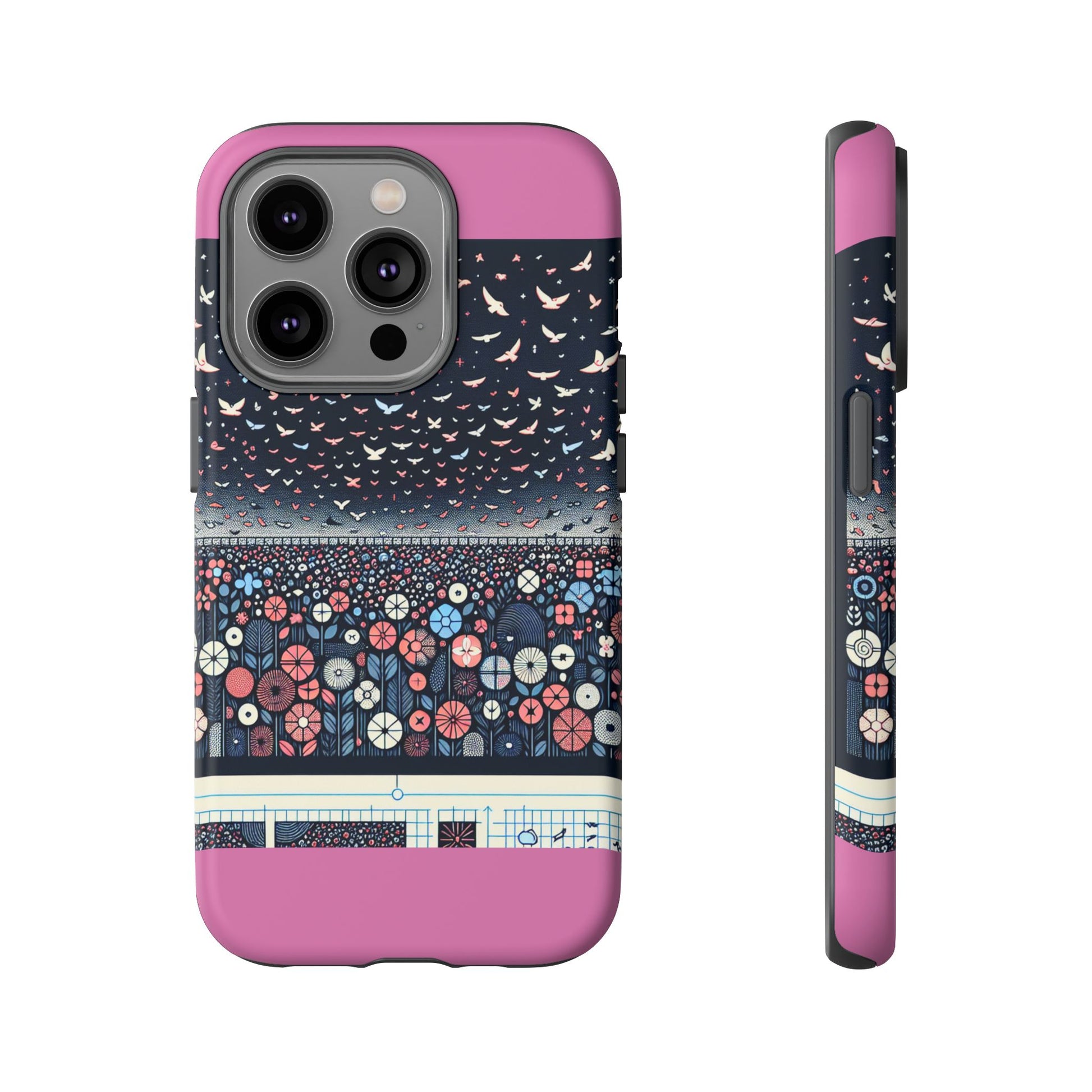 Floral Phone Case, Tough Cases for iPhone, Nature-Inspired Design, Gift for Her, Stylish Protection, Trending Accessory