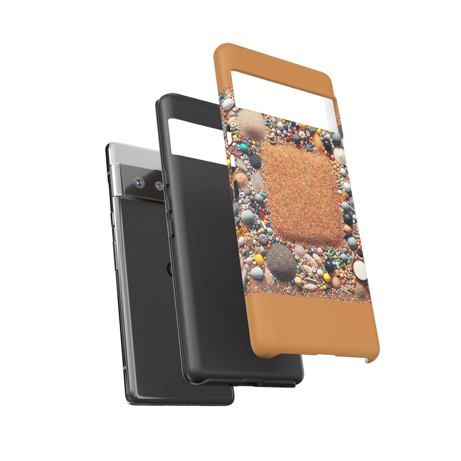 Colorful Phone Case with Unique Texture, Tough Case, Phone Accessory, Trendy Design, Gift for Tech Lovers, Durable Protection