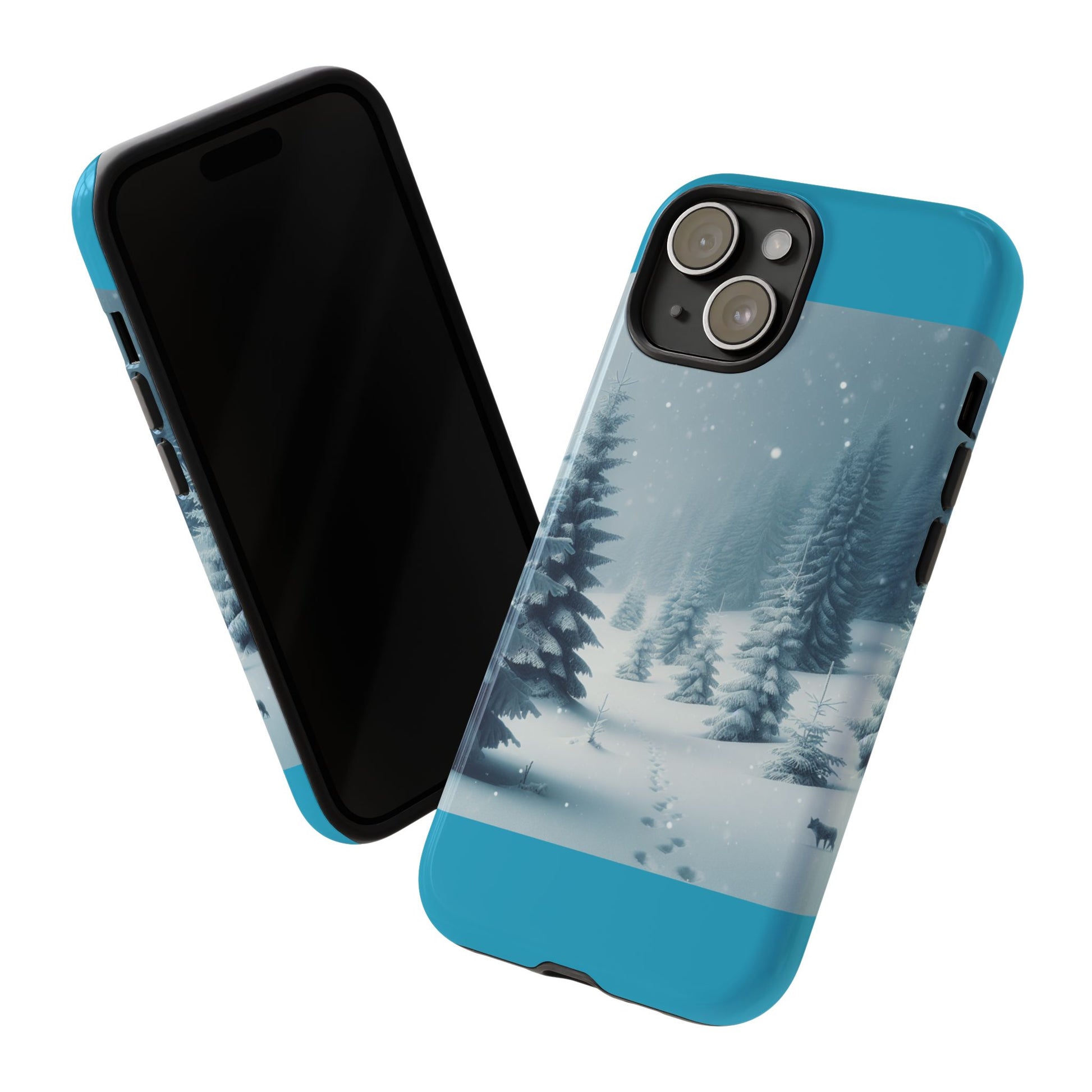 Winter Forest Phone Case, Tough Cases for iPhone, Snowy Landscape Design, Nature Lover Gift, Holiday Accessories