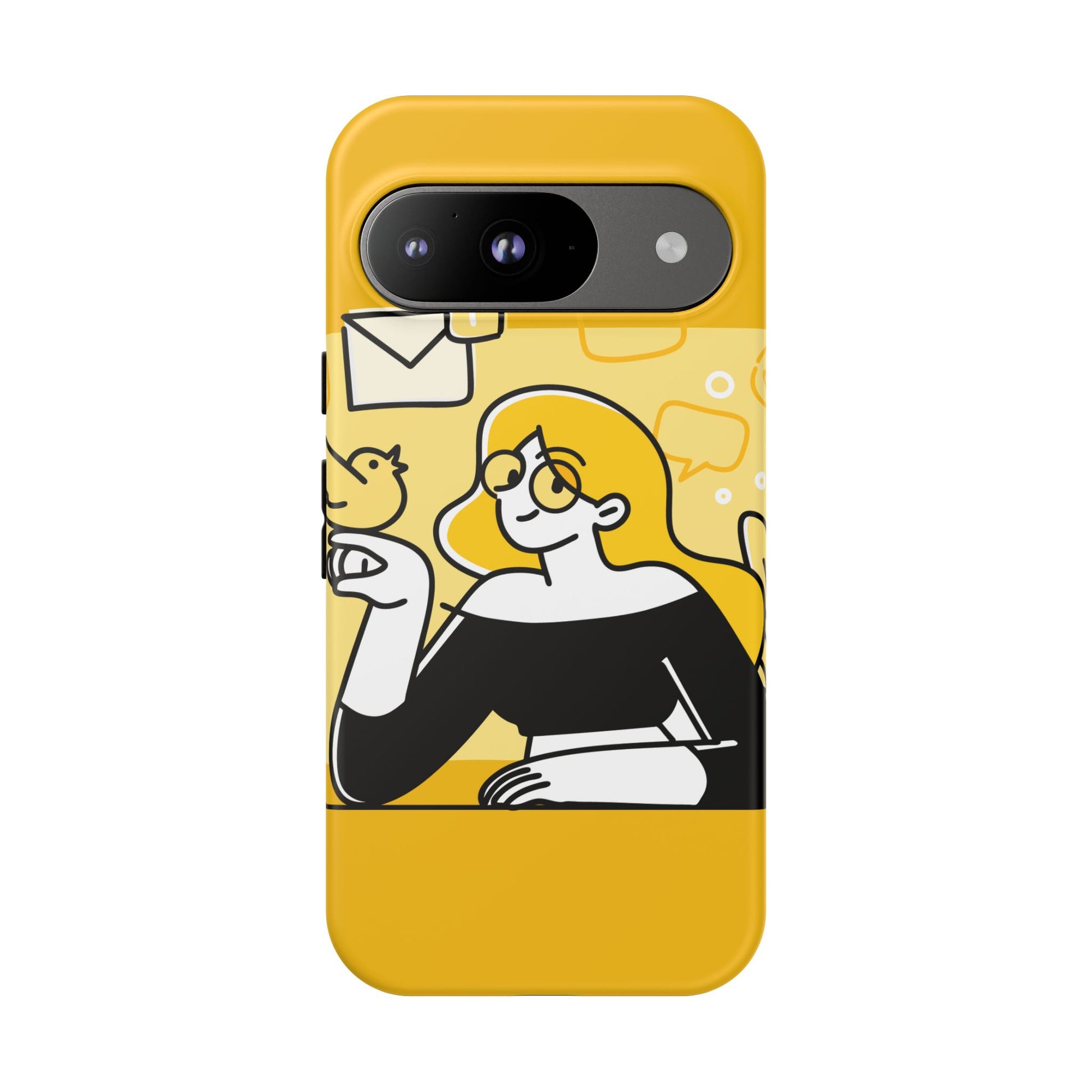 Chic Phone Case with Playful Design, Smartphone Cover, Unique Gift, Trendy Accessory, Eco-Friendly Case