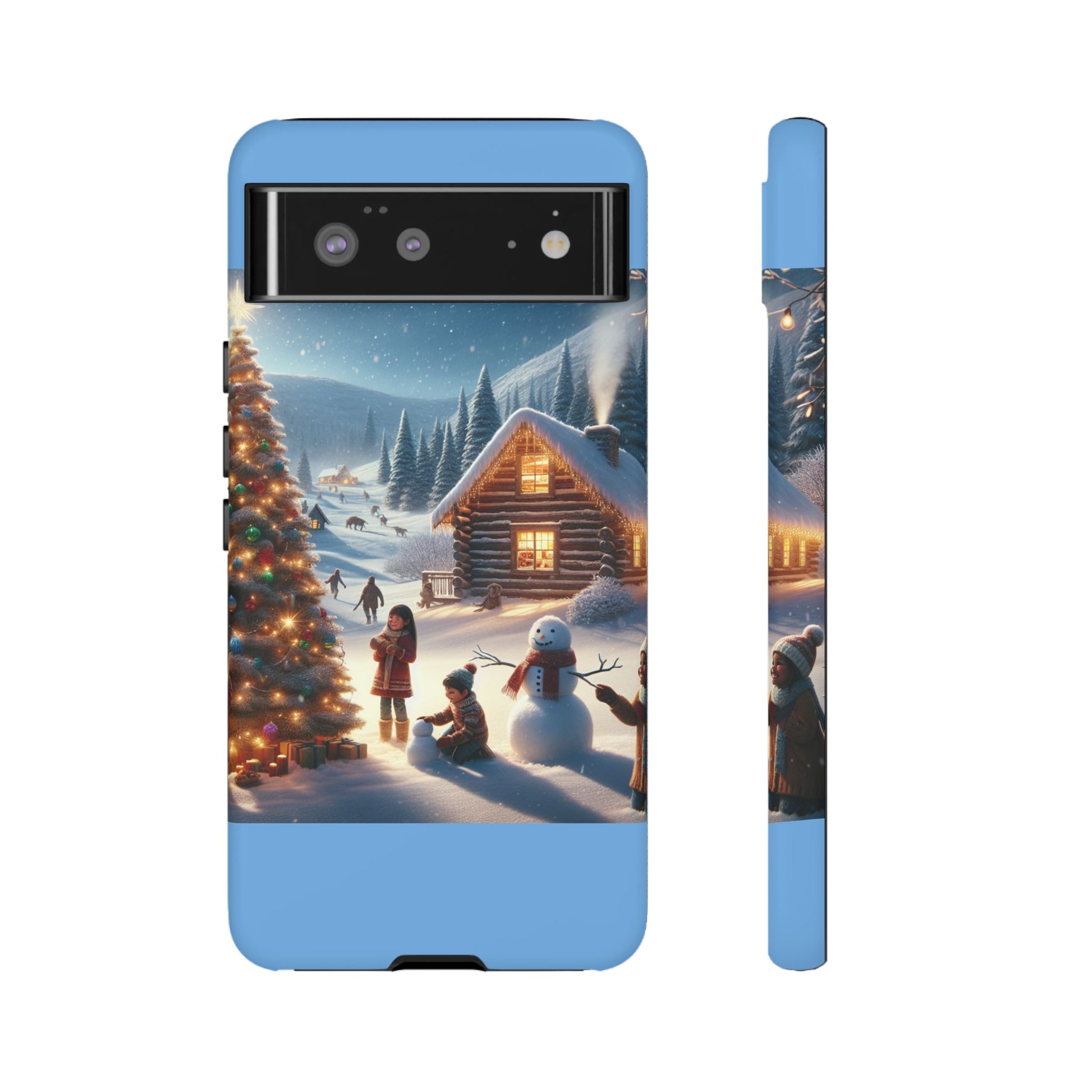 Winter Wonderland Phone Case, Holiday Gift for Him/Her, Cute Christmas Phone Cover, Unique Winter Scene Case, Festive Tech Accessories