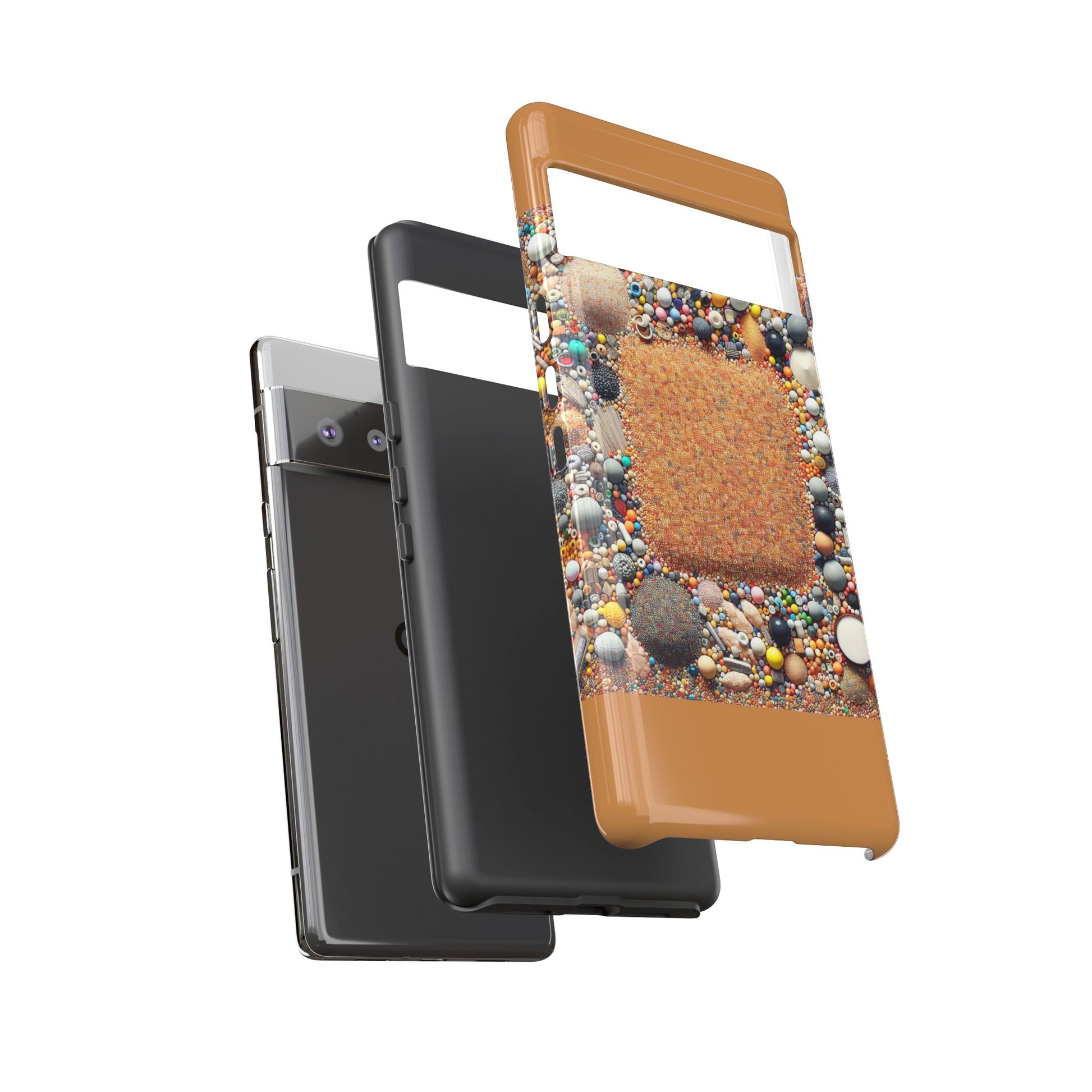 Colorful Phone Case with Unique Texture, Tough Case, Phone Accessory, Trendy Design, Gift for Tech Lovers, Durable Protection