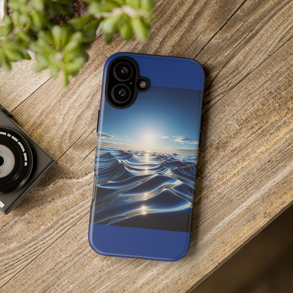 Ocean Wave Phone Case, Tough Phone Cover, Stylish Cell Case, Gift for Beach Lovers, Customizable Phone Accessory