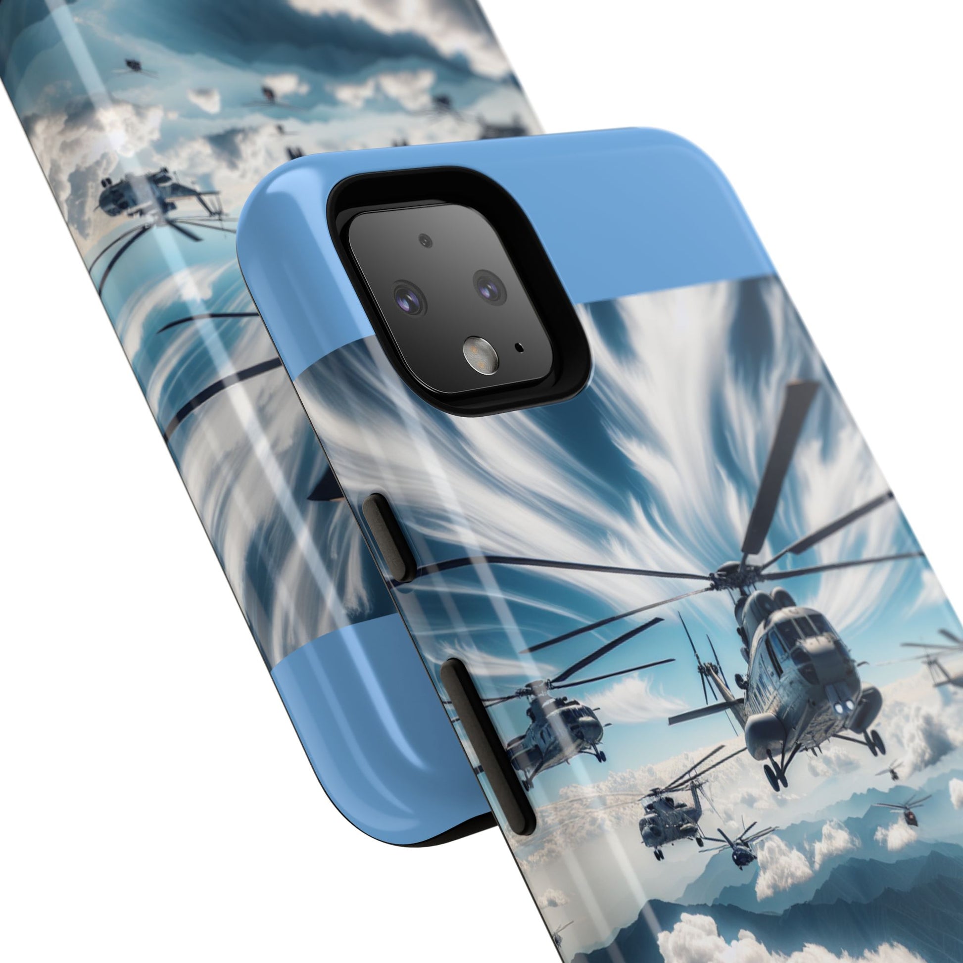 Tough Cases - Helicopter Design Phone Case, Military Style Cover, Unique Gift for Aviation Lovers, Durable Phone Protector, Hobbyist [...]