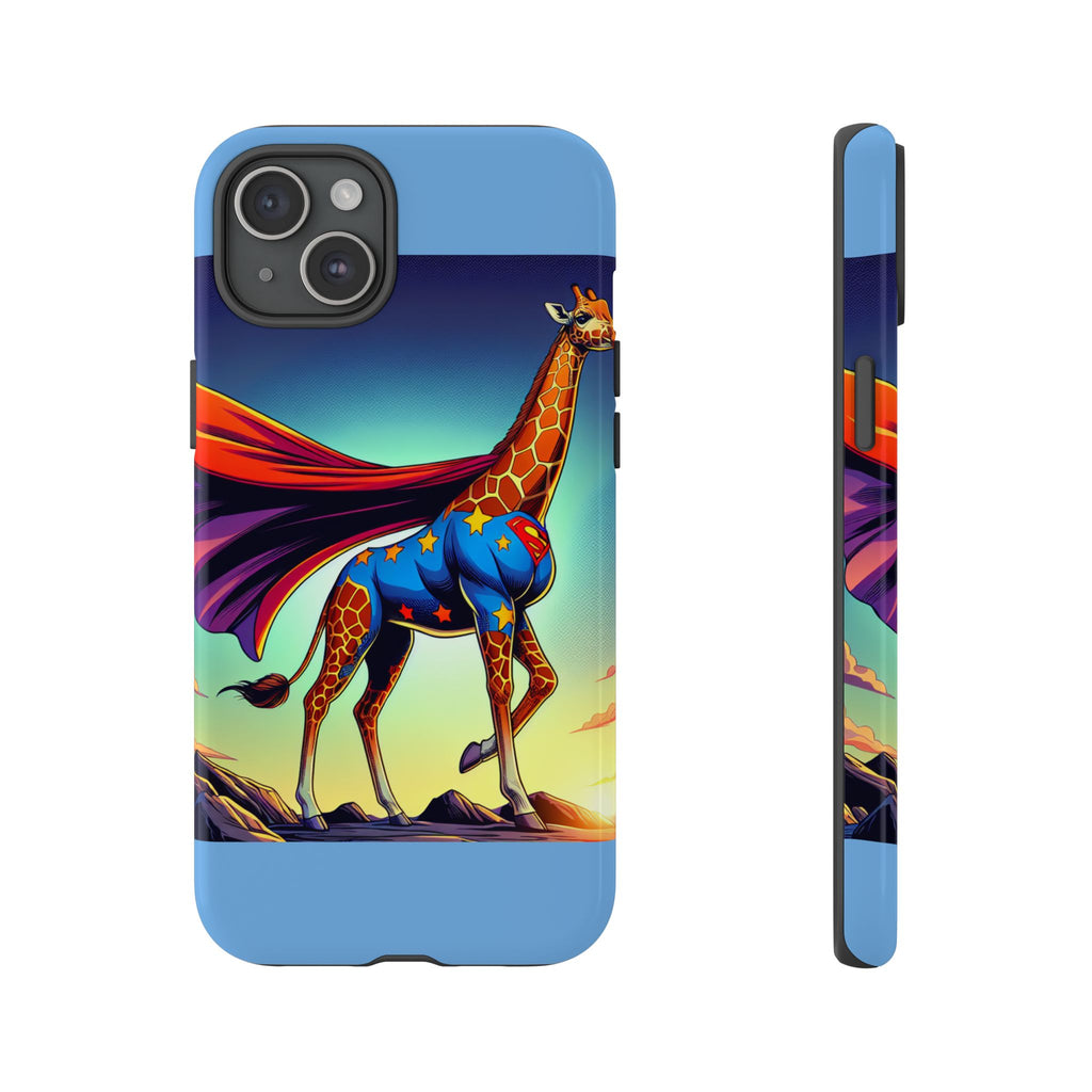 Superhero Giraffe Phone Case | Tough Cases, Unique Gifts, Animal Lover Accessories, Fun Tech Protectors, Cute Phone Covers, Birthday Gift