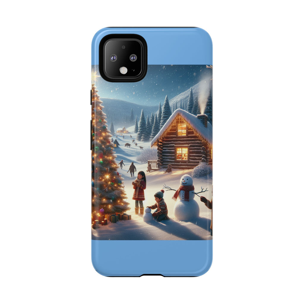 Winter Wonderland Phone Case, Holiday Gift for Him/Her, Cute Christmas Phone Cover, Unique Winter Scene Case, Festive Tech Accessories