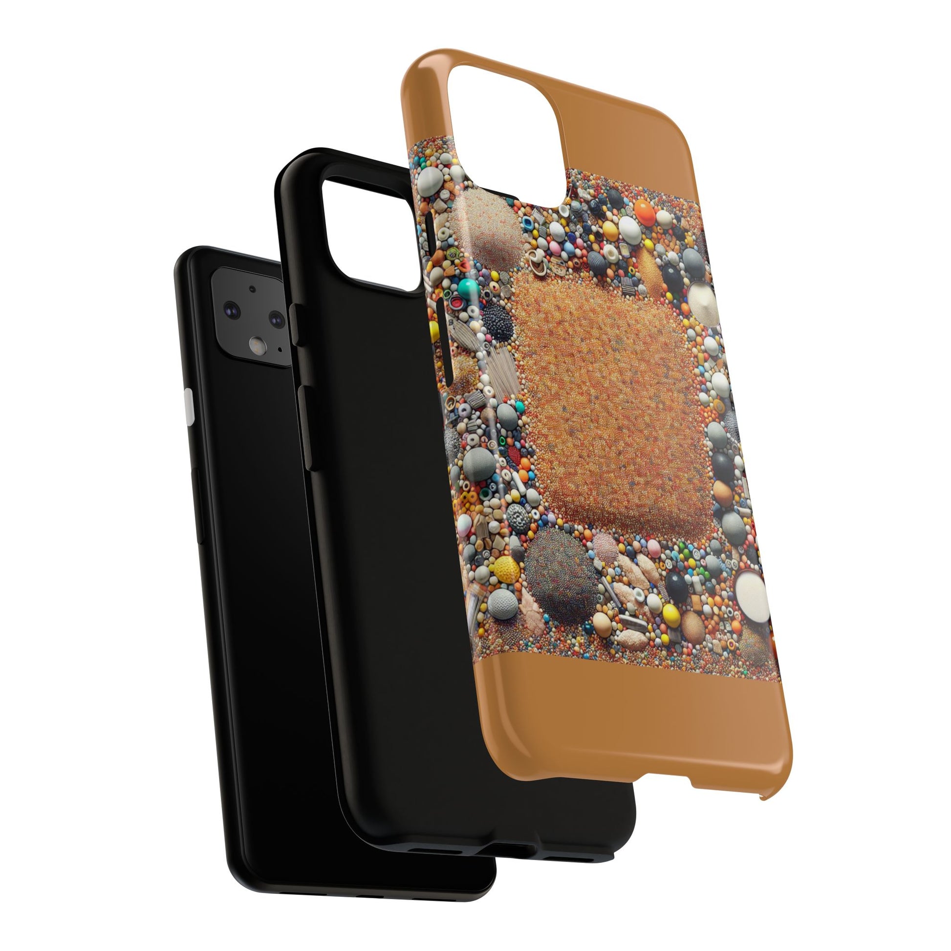 Colorful Phone Case with Unique Texture, Tough Case, Phone Accessory, Trendy Design, Gift for Tech Lovers, Durable Protection